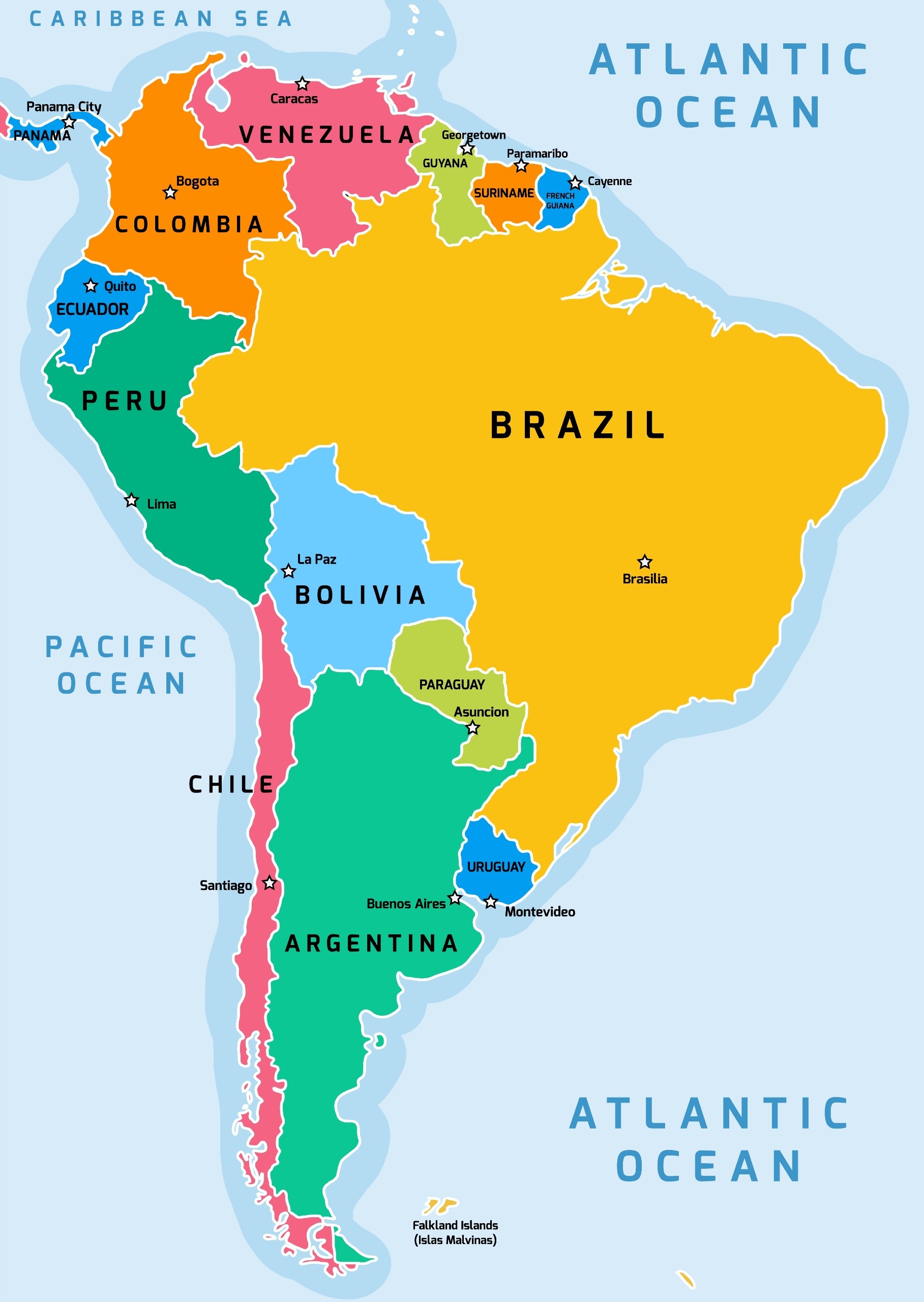 South America Map Mappr