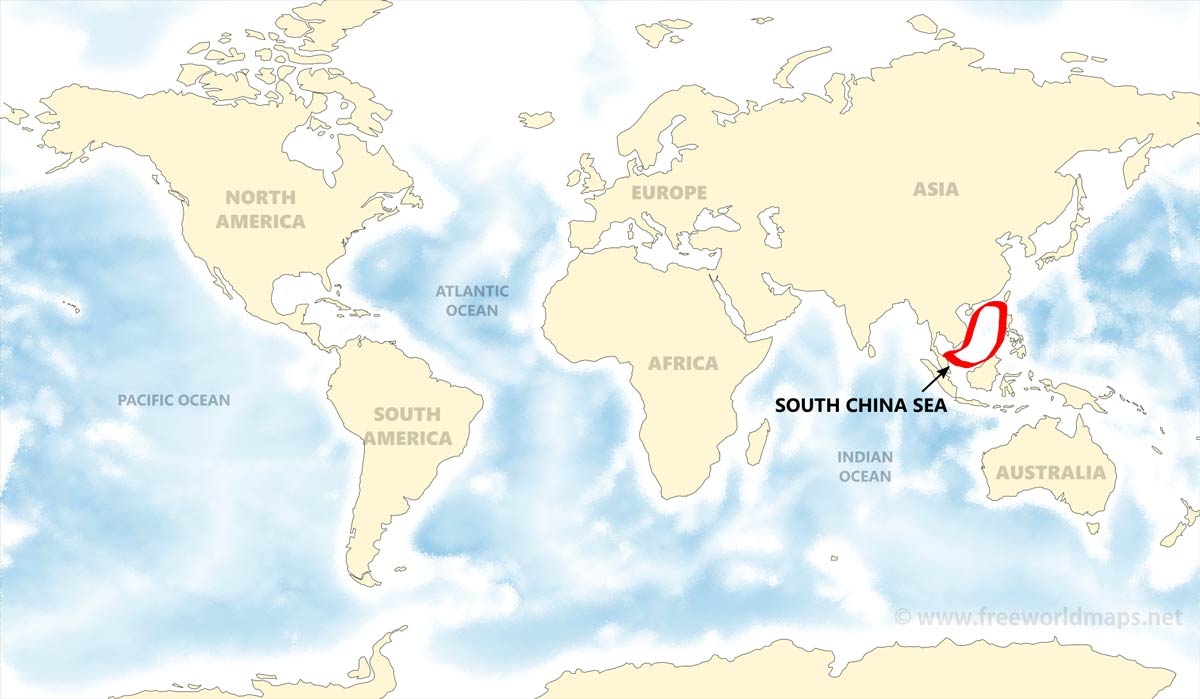 South China Sea Map By Freeworldmaps South China Sea Map By Freeworldmaps