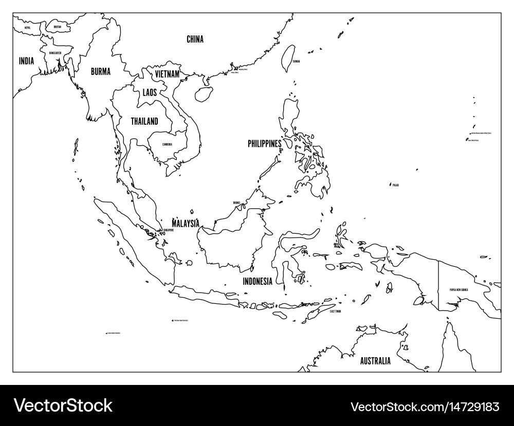 blank map of southeast asia