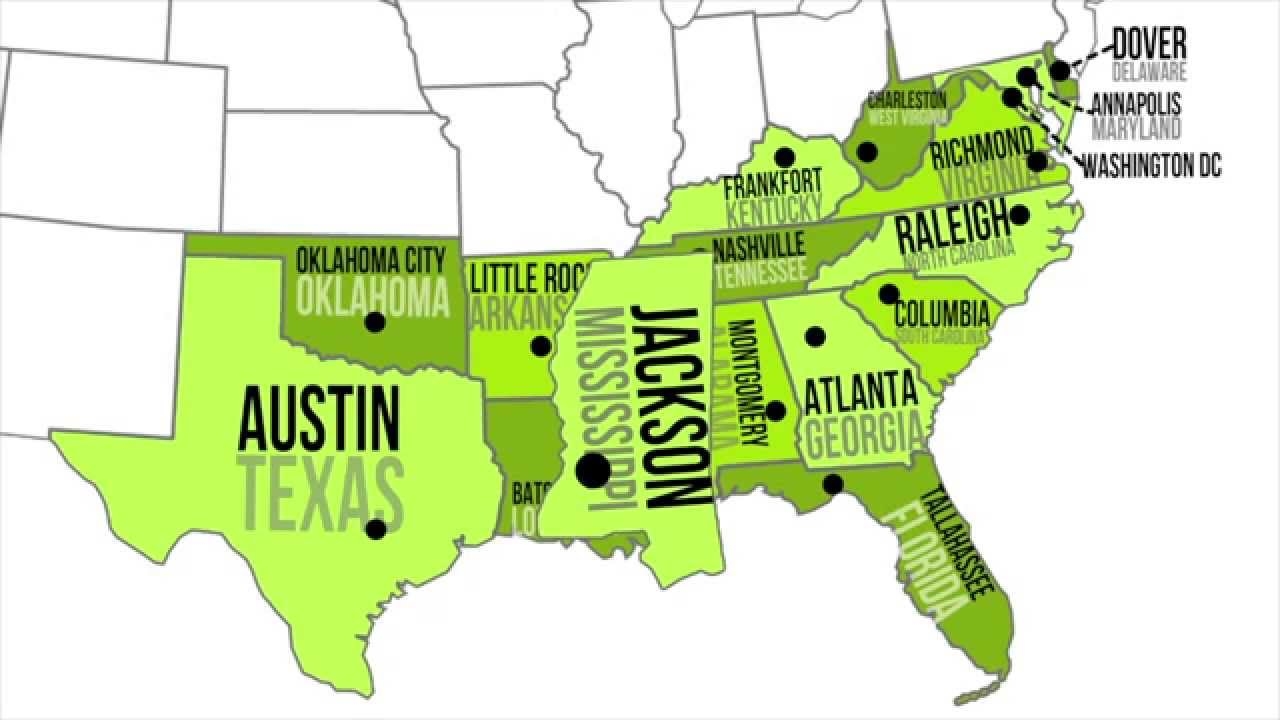 Southern Capitals States YouTube