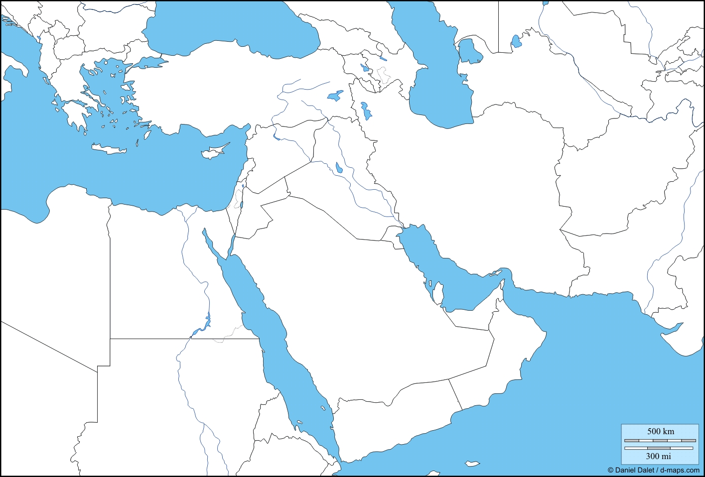 Southwest Asia Map