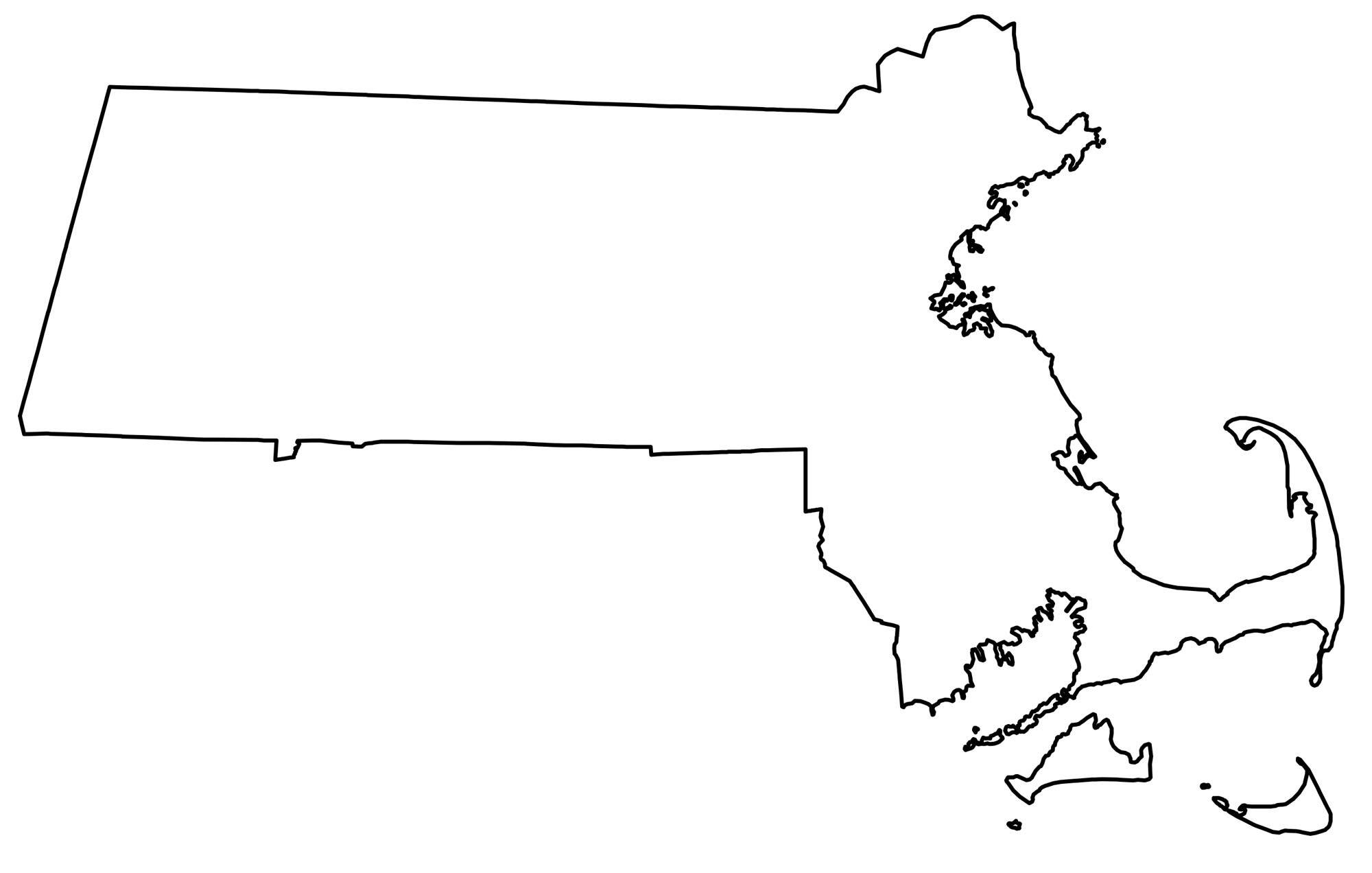 State Outlines Blank Maps Of The 50 United States GIS Geography