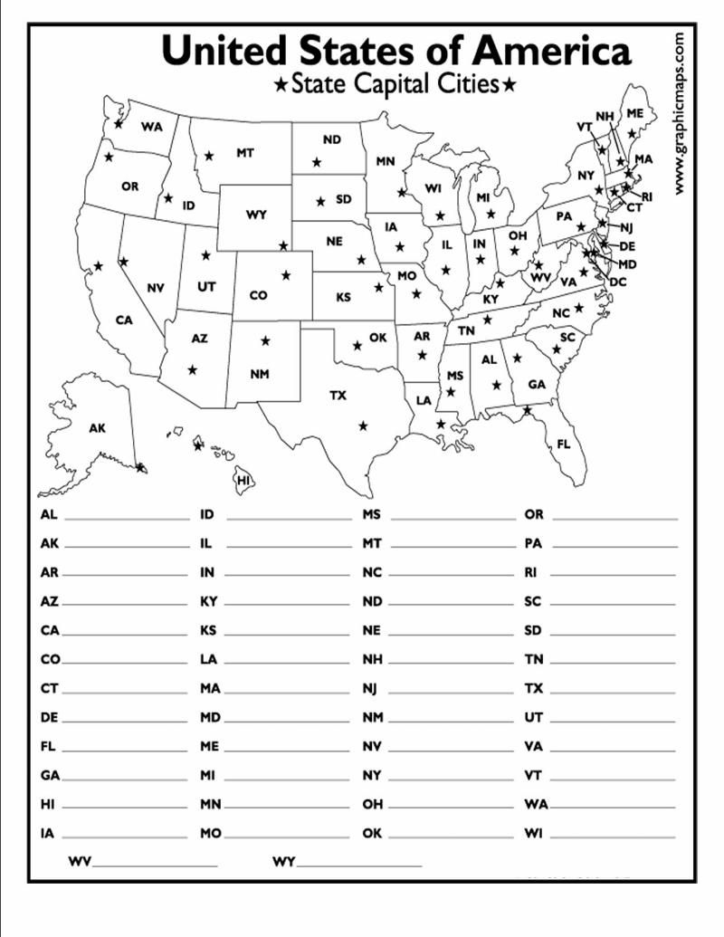 blank map of states and capitals