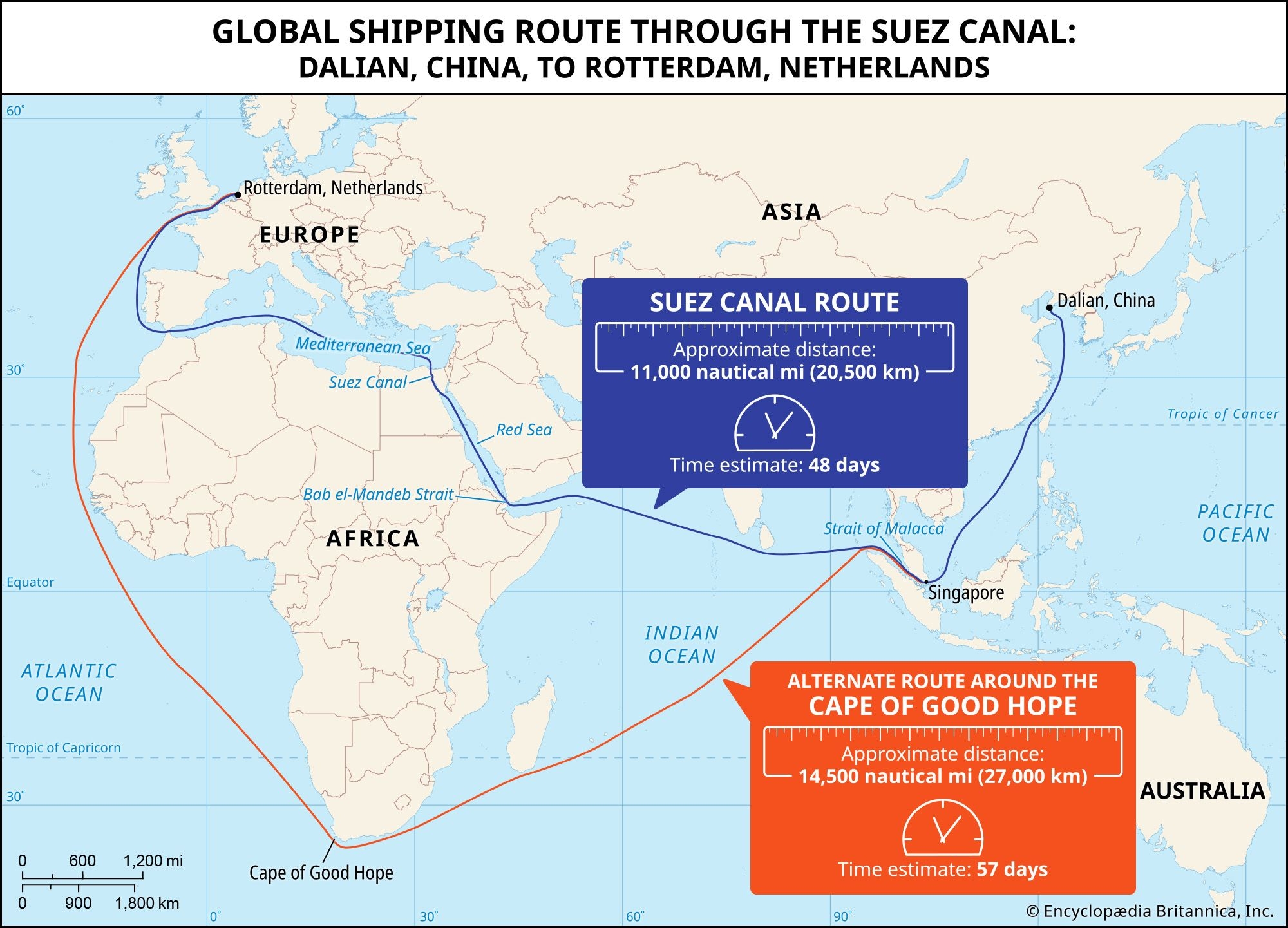 Suez Canal History Map Importance Length Depth Facts Britannica