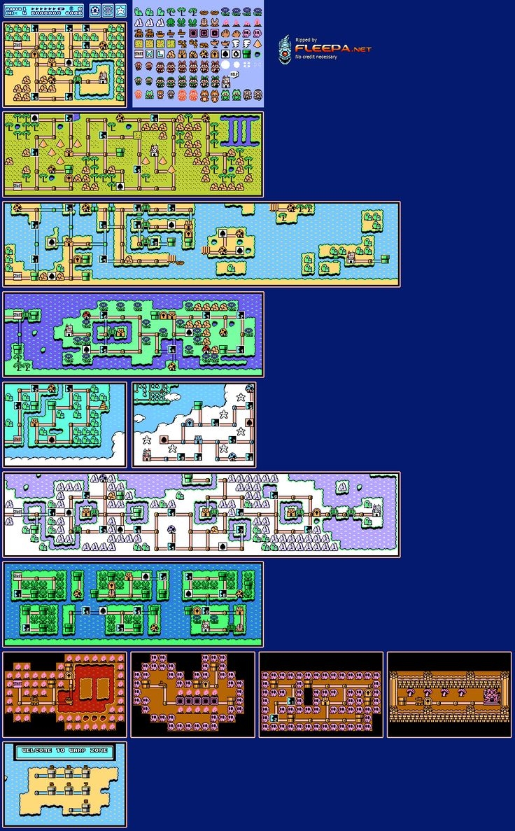 super mario world 3 map