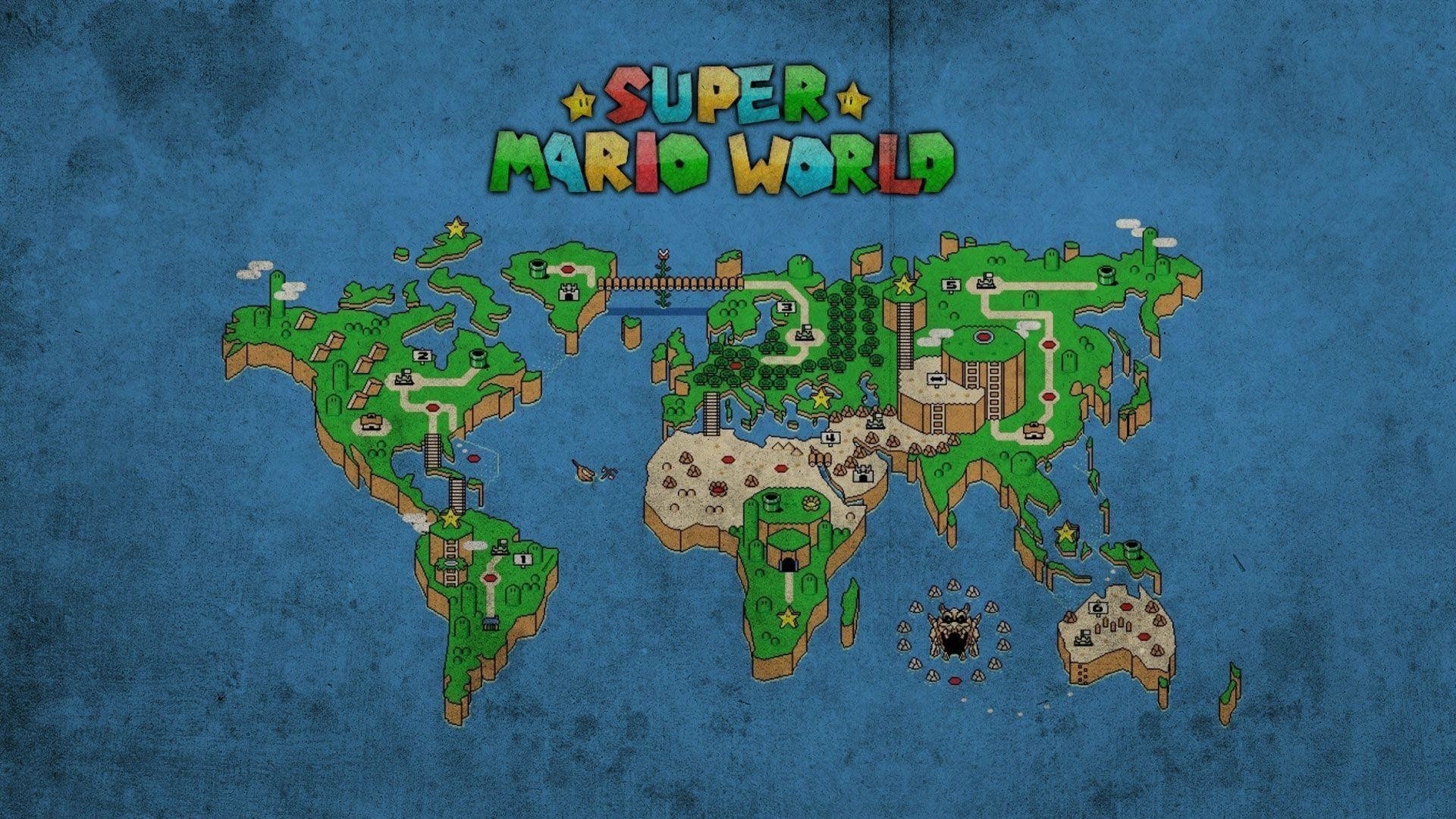 Super Mario World Maps SNES Mario Universe
