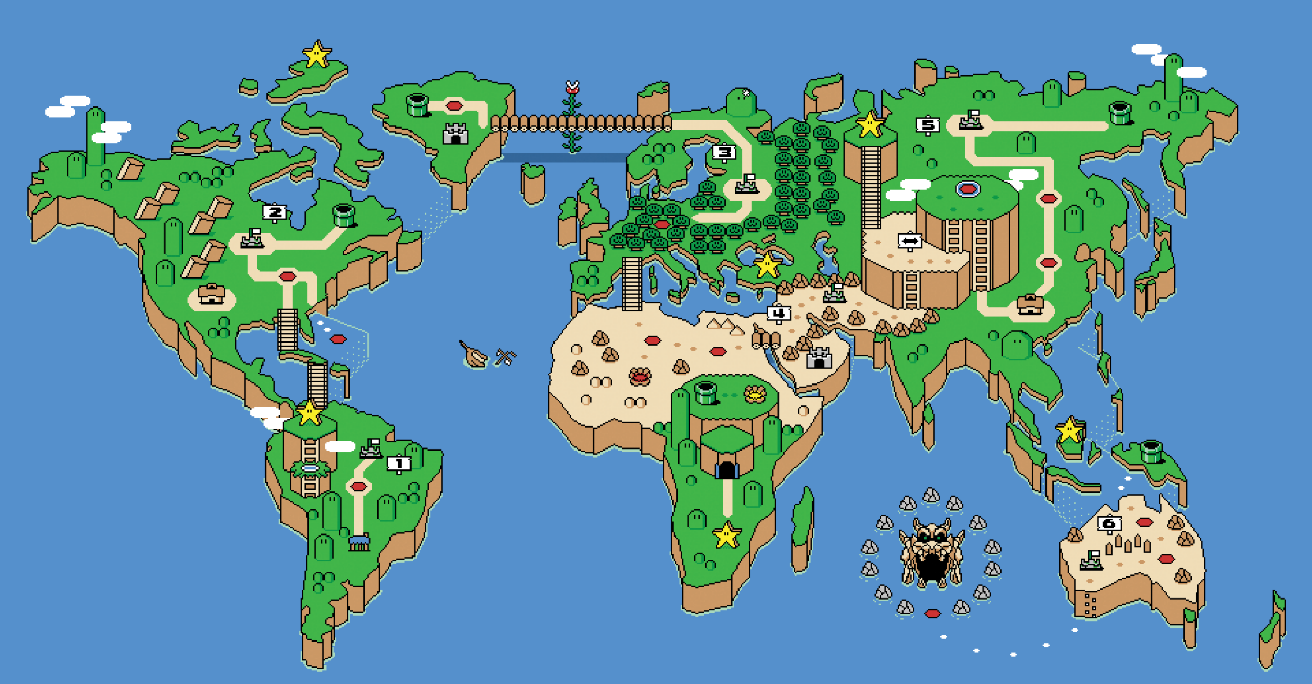 Super Mario World Maps SNES Mario Universe