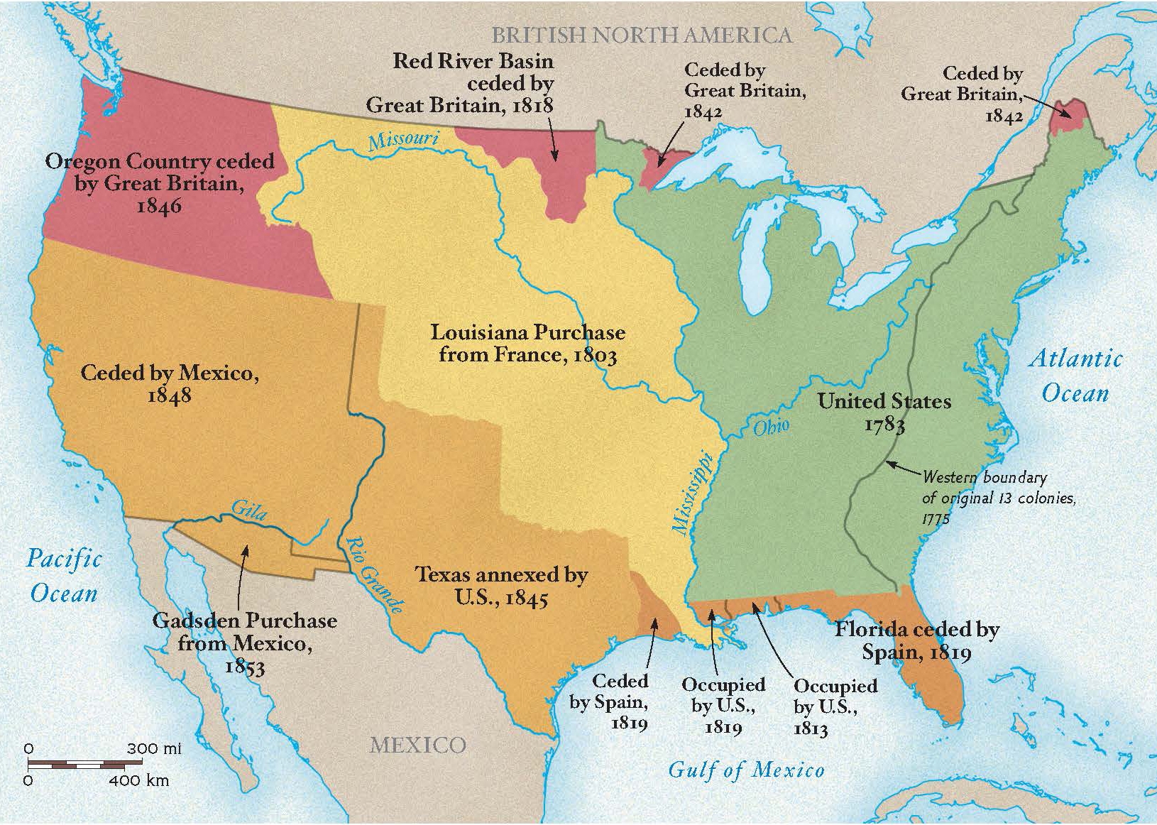 Territorial Gains By The U S 