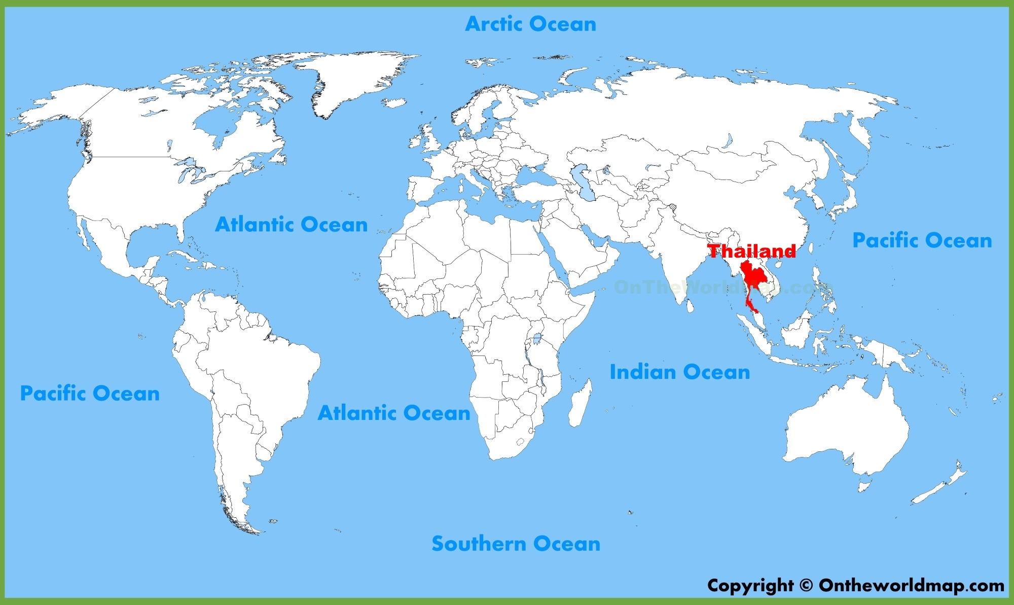 Thailand Location On The World Map Ontheworldmap Thailand Location On The World Map Ontheworldmap