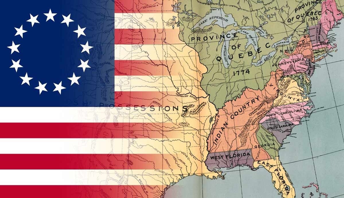 united states map 13 original colonies