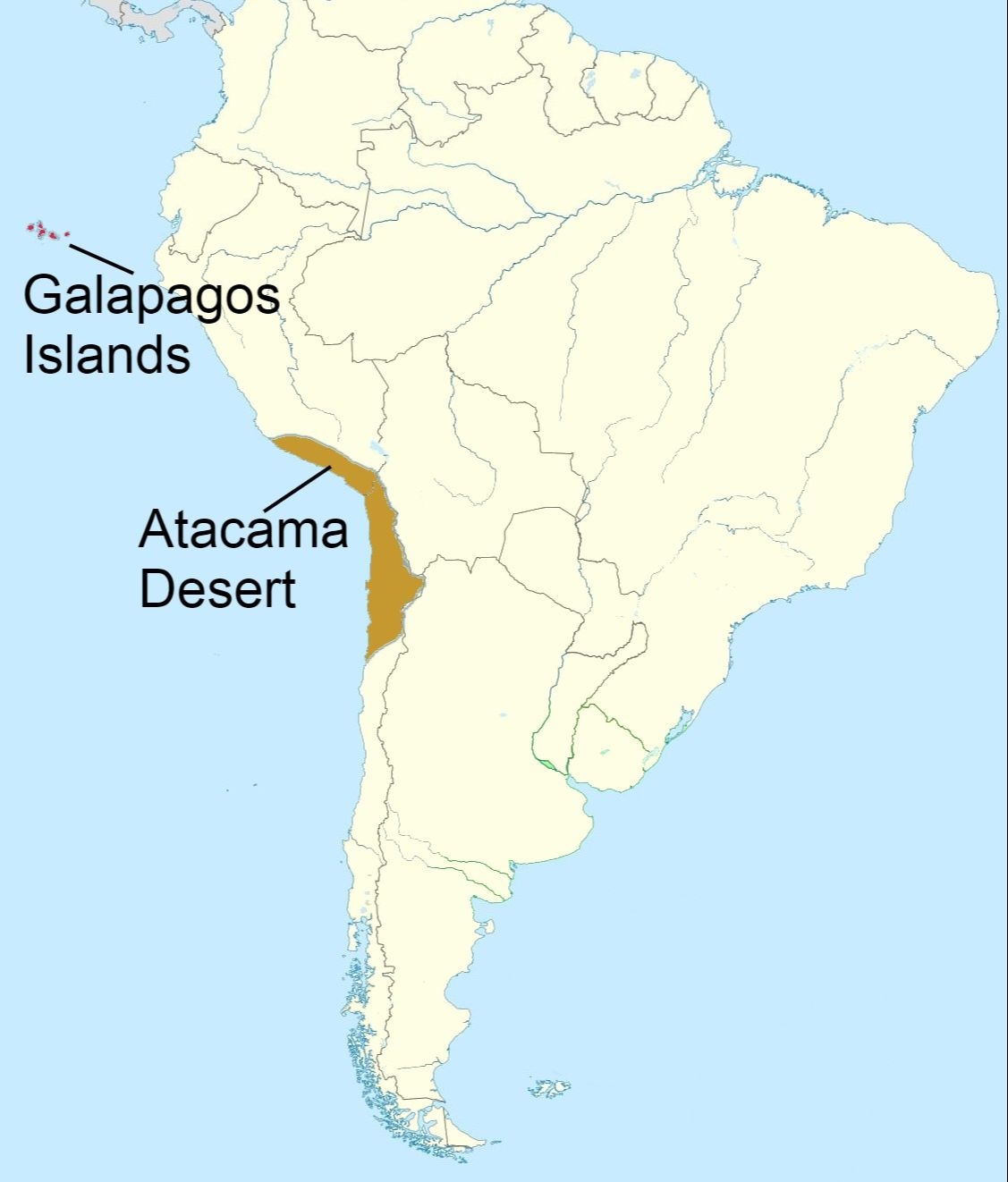 The Atacama Desert And Galapagos Islands