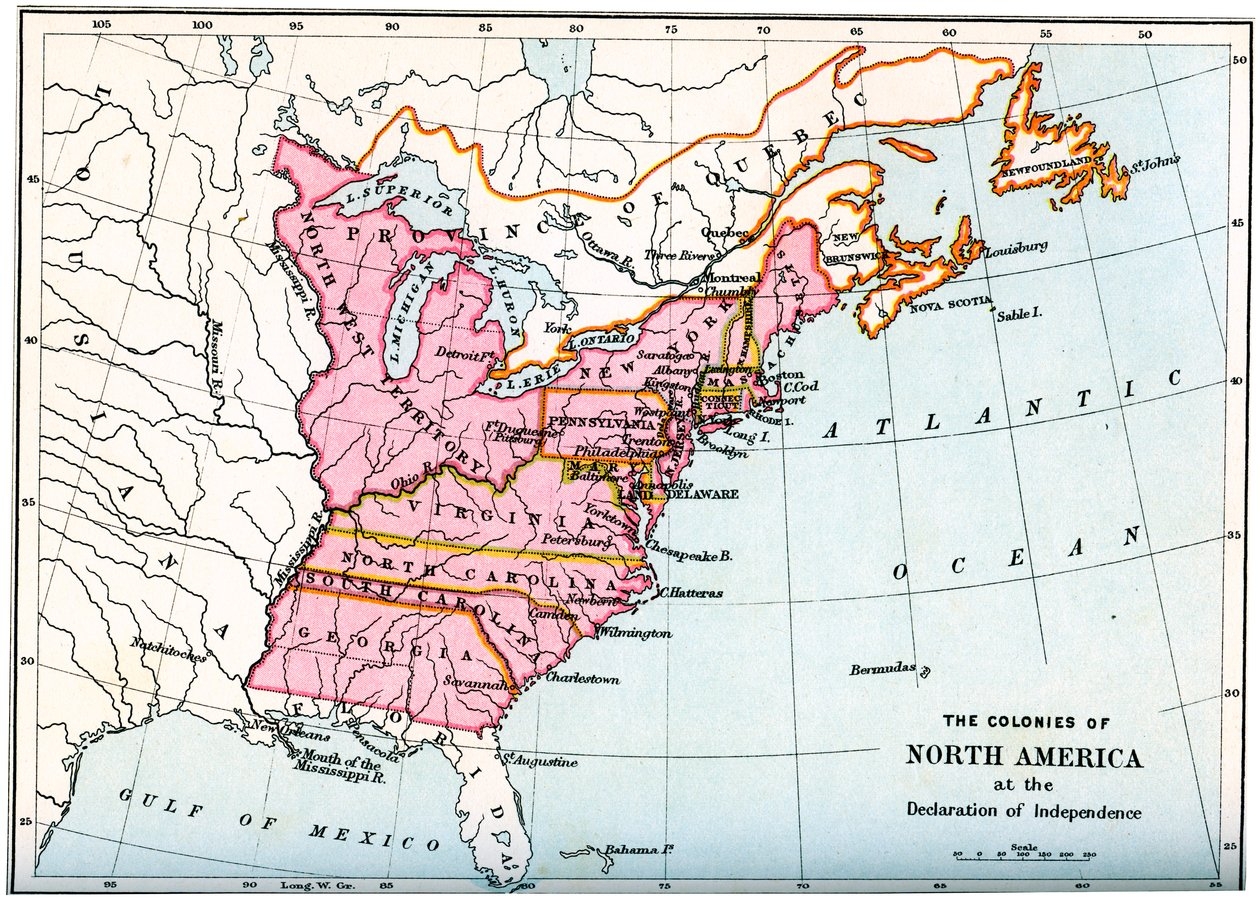 The Colonies Of North America At The Declaration Of Independence The Colonies Of North America At The Declaration Of Independence