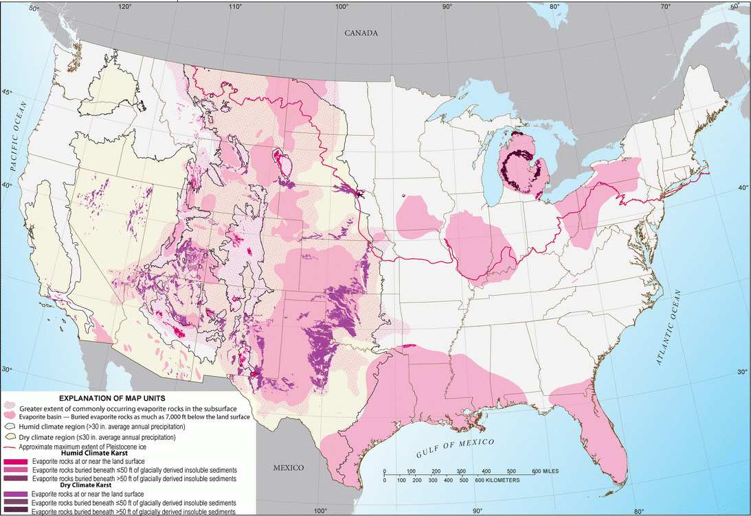 The Current Status Of Mapping Karst Areas And Availability Of Public Sinkhole risk Resources In Karst Terrains Of The United States Hydrogeology Journal Springer Nature Link