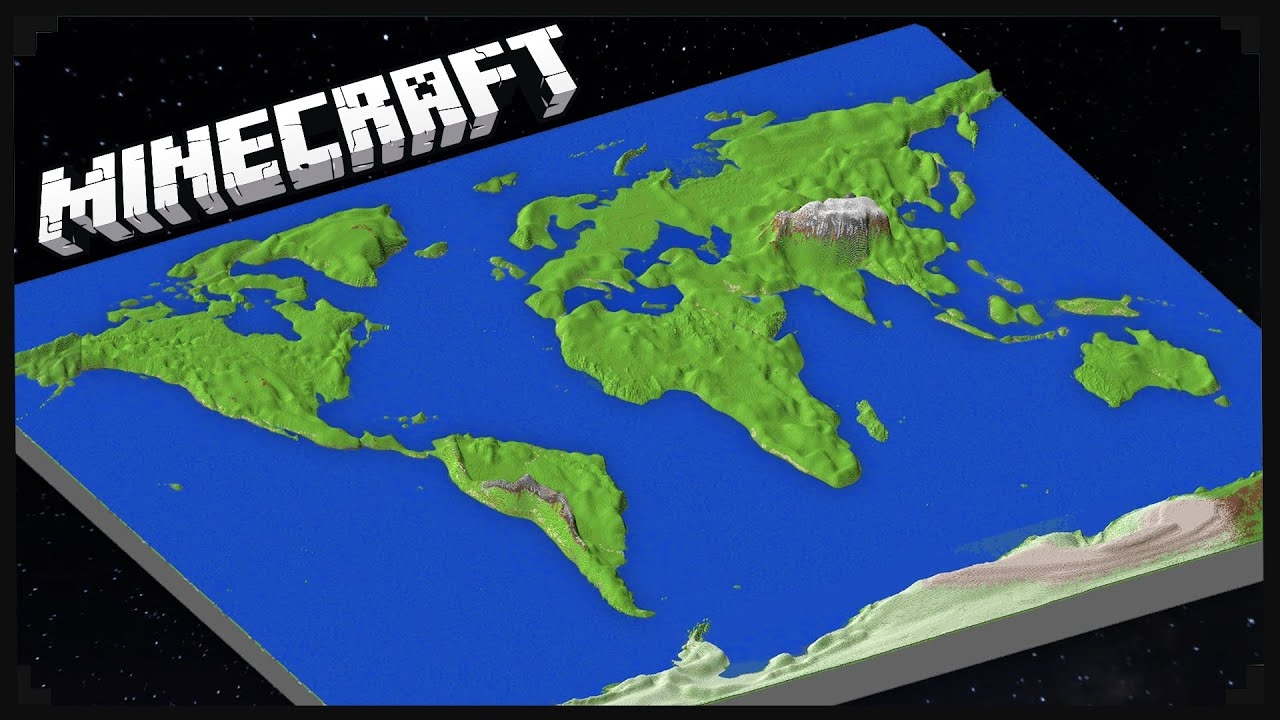 THE EARTH In Minecraft 1 95 Scale YouTube THE EARTH In Minecraft 1 95 Scale YouTube