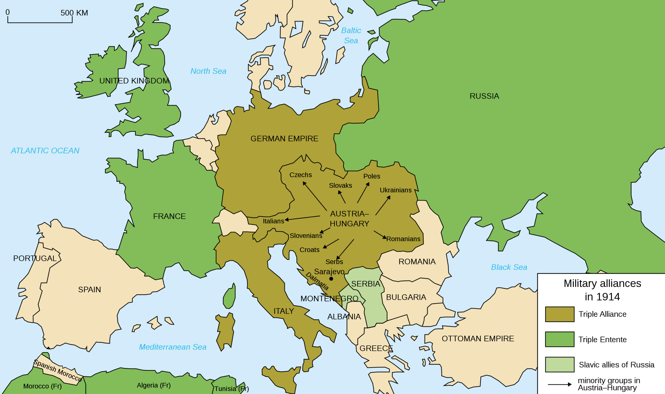 europe map before first world war