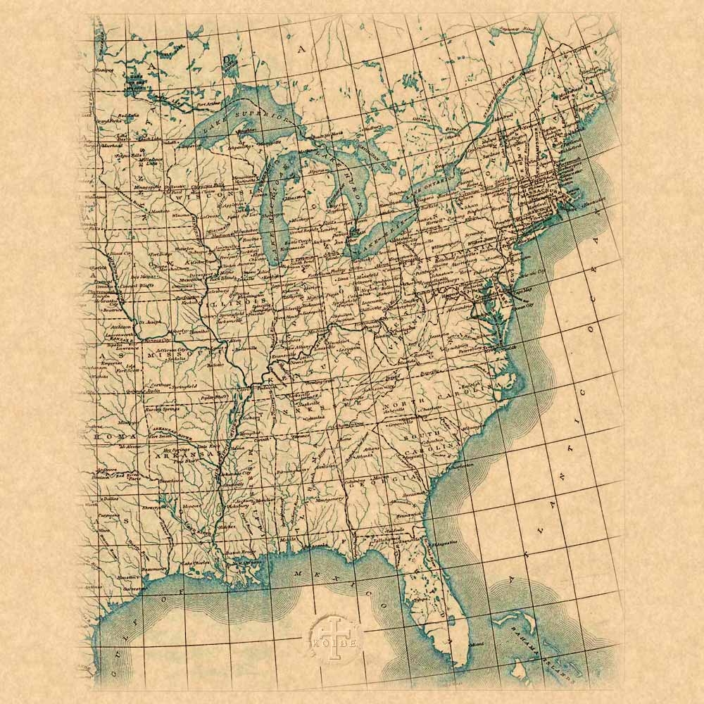 map of united states bodies of water