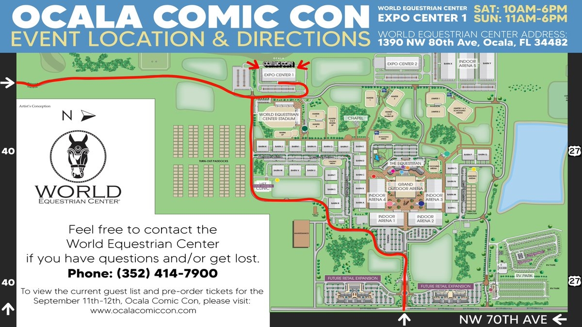 The Ocala Comic Con Is This Weekend At The World Equestrian Center Expo 1 Building In Ocala FL Come Out For 2 Days Of Comic Books Celebrity Guests Cosplay Vendors And More 