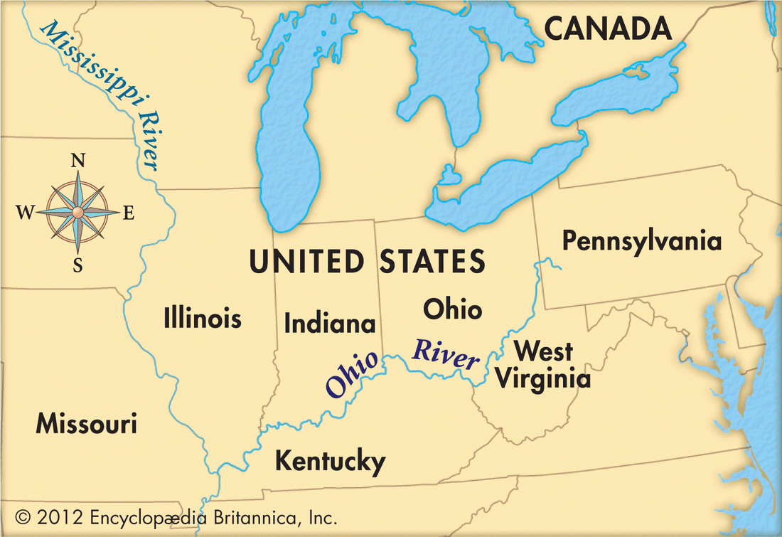 The Ohio River Georgia Map Studies