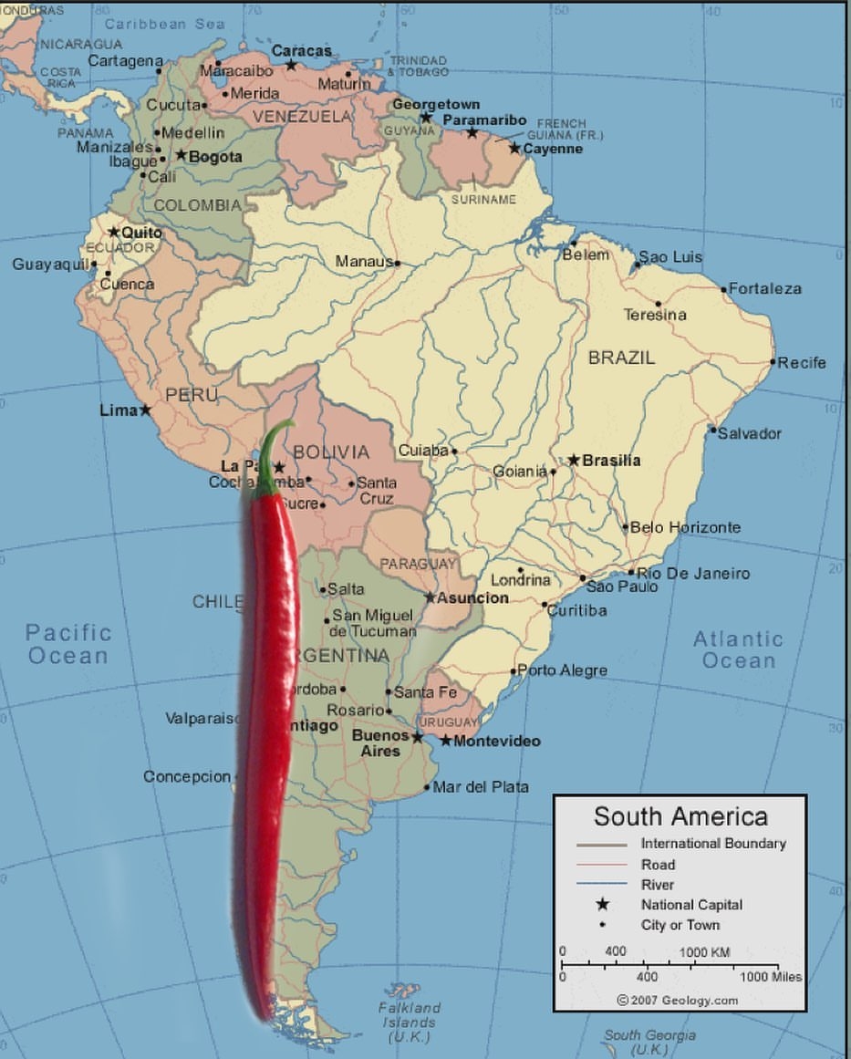 atacama desert location on world map