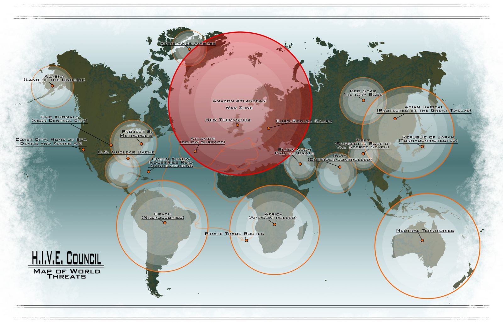 The Secret Geography Of The DC Universe Mapping The World Of FLASHPOINT