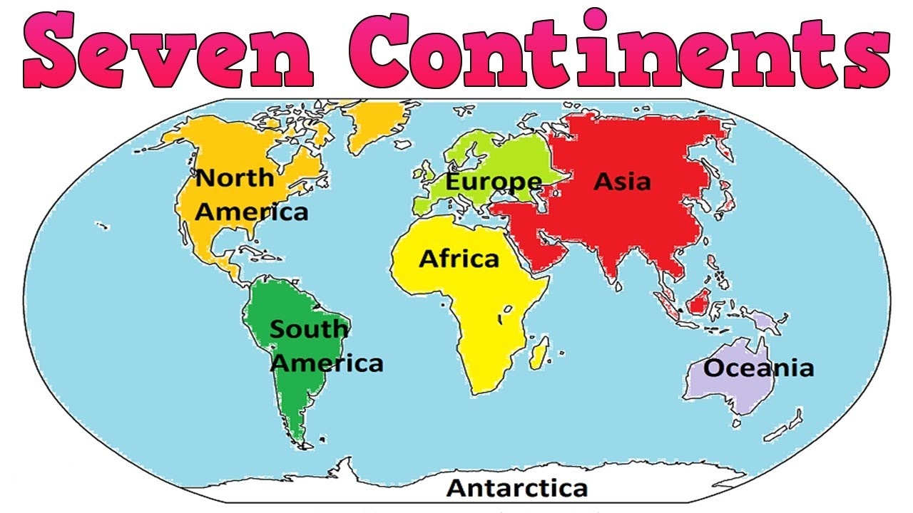 The Seven Continents Learn Names Of Seven Continents Continents For Kids Continent Names YouTube