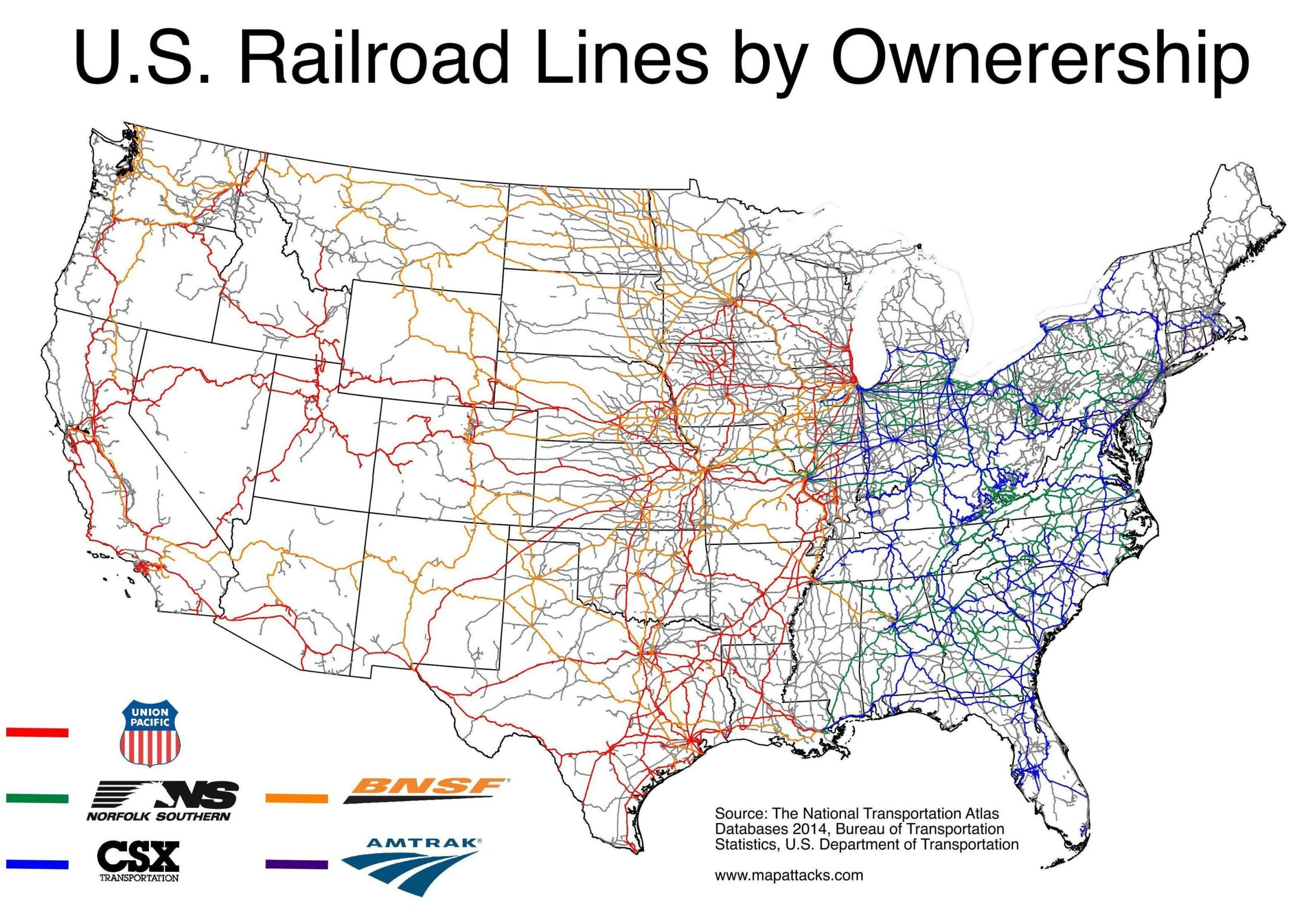 The US Has More Train Tracks Than Any Other Country Here s Who Owns Them