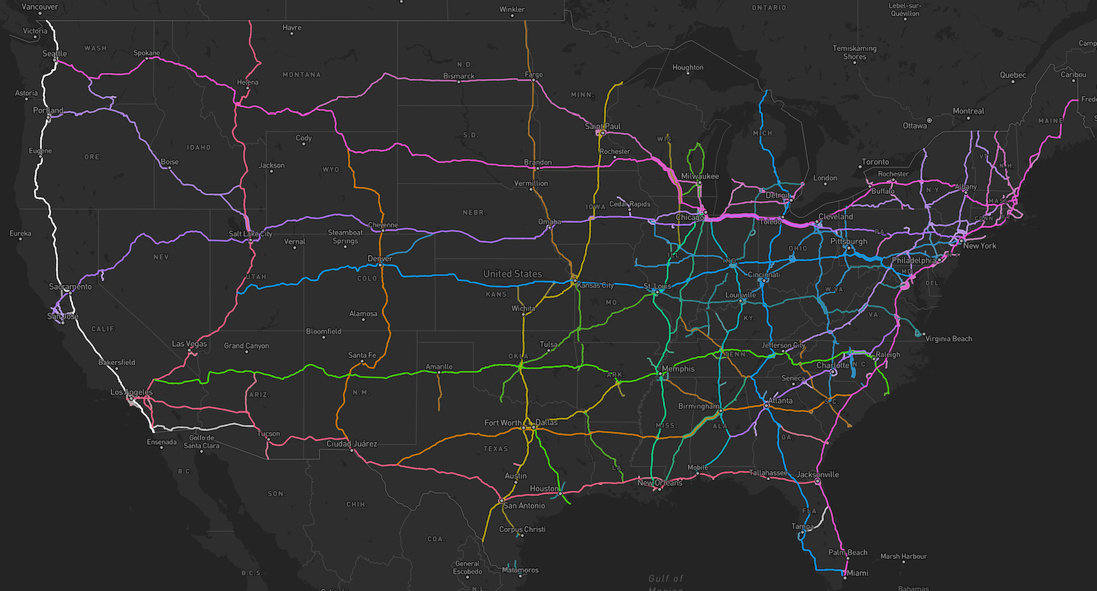 The US Interstate Highway Numbering System