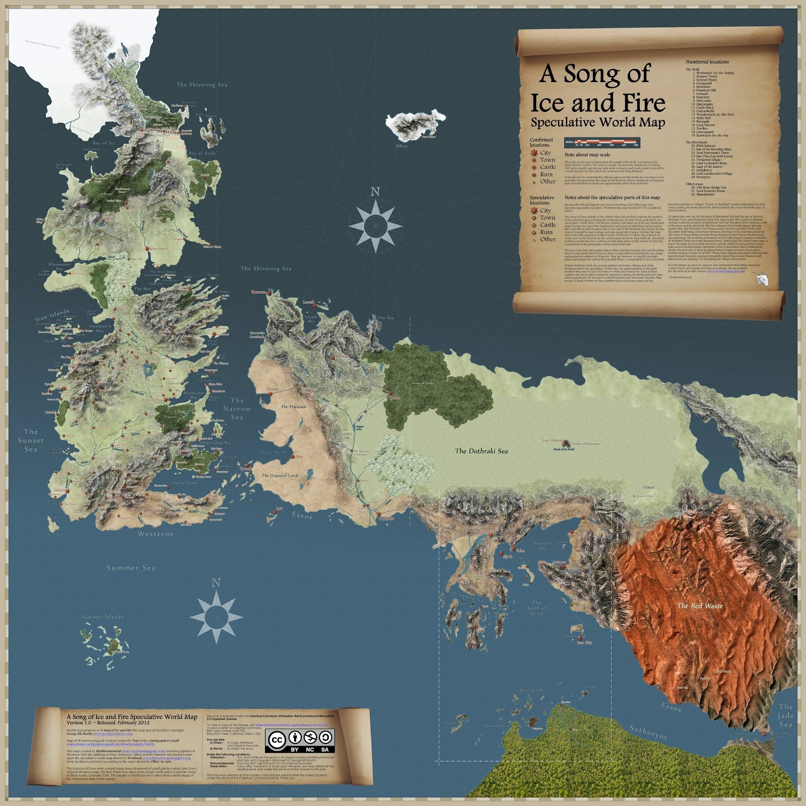 The Wertzone The Most Complete ASoIaF World Map Yet