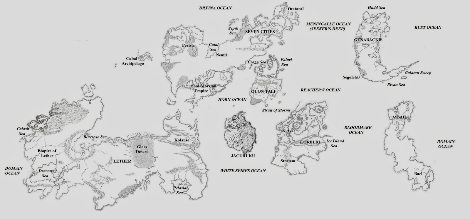 The Wertzone Updated MALAZAN World Map