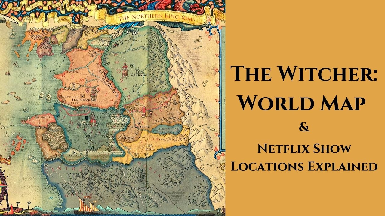 The Witcher World Map Netflix Show Locations YouTube