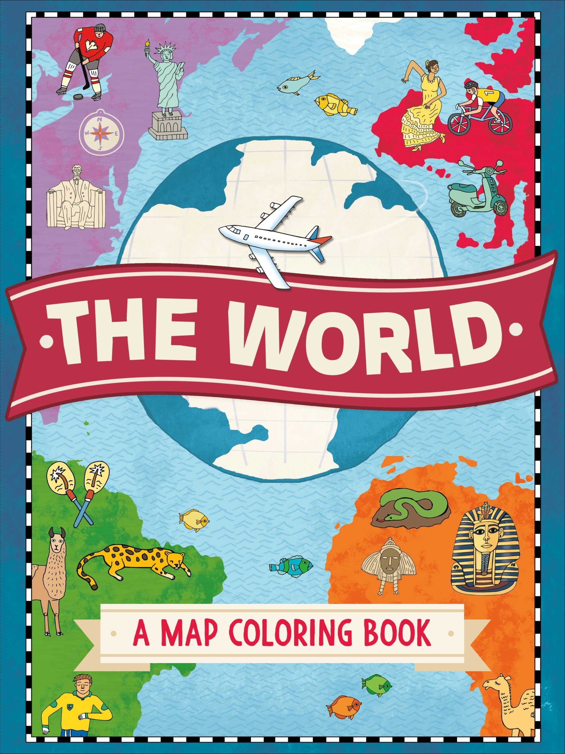 The World A Map Coloring Book The World A Map Coloring Book