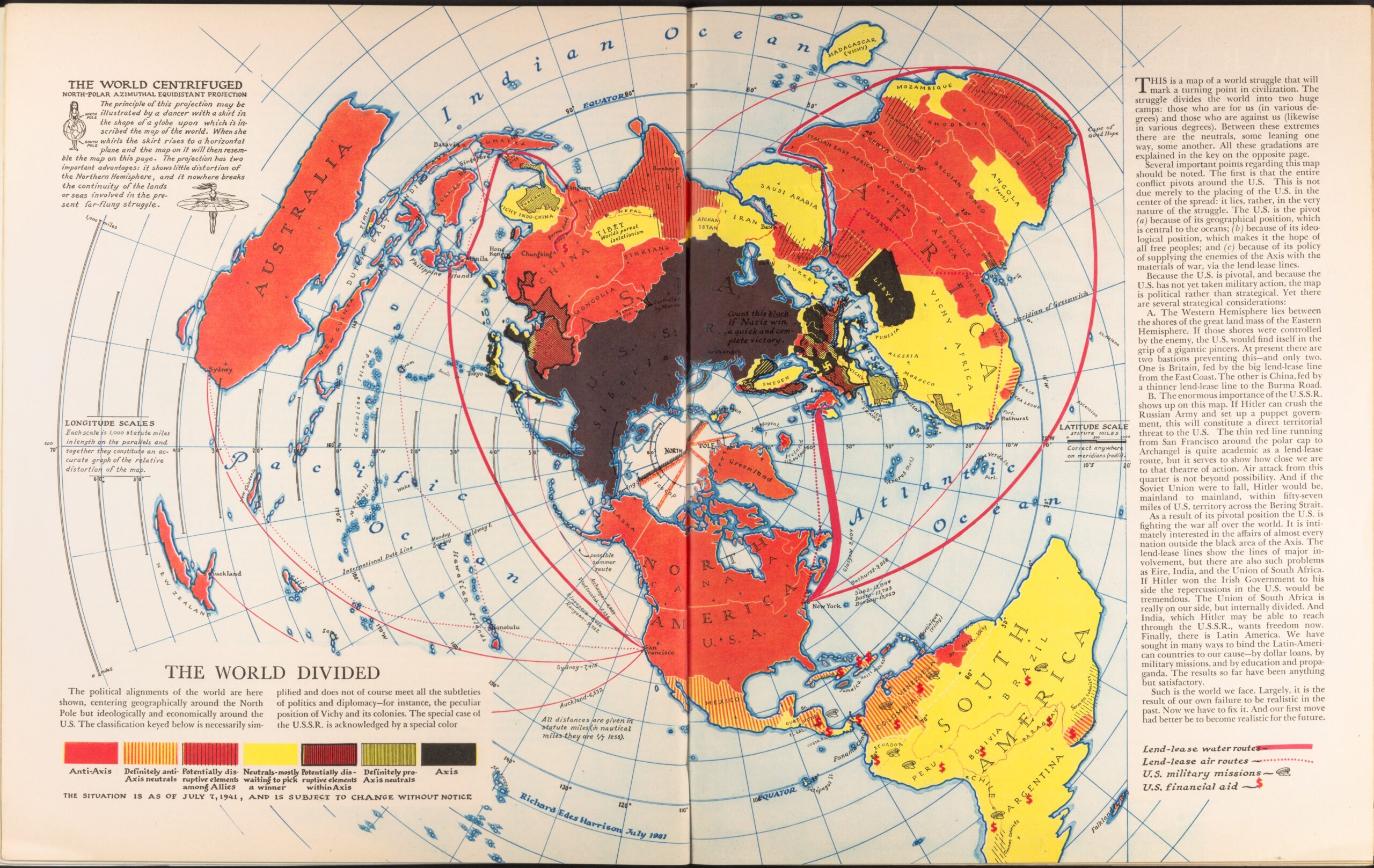 The World Divided 1941 Vivid Maps The World Divided 1941 Vivid Maps