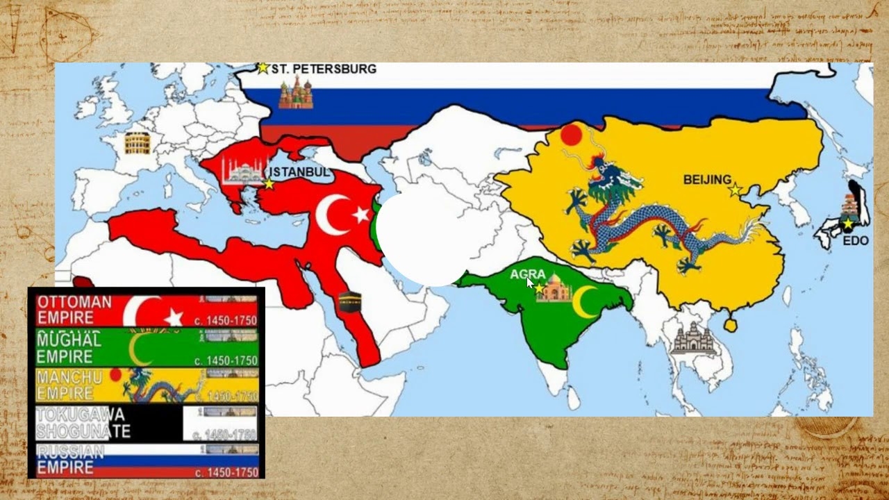 map of the world in 1750