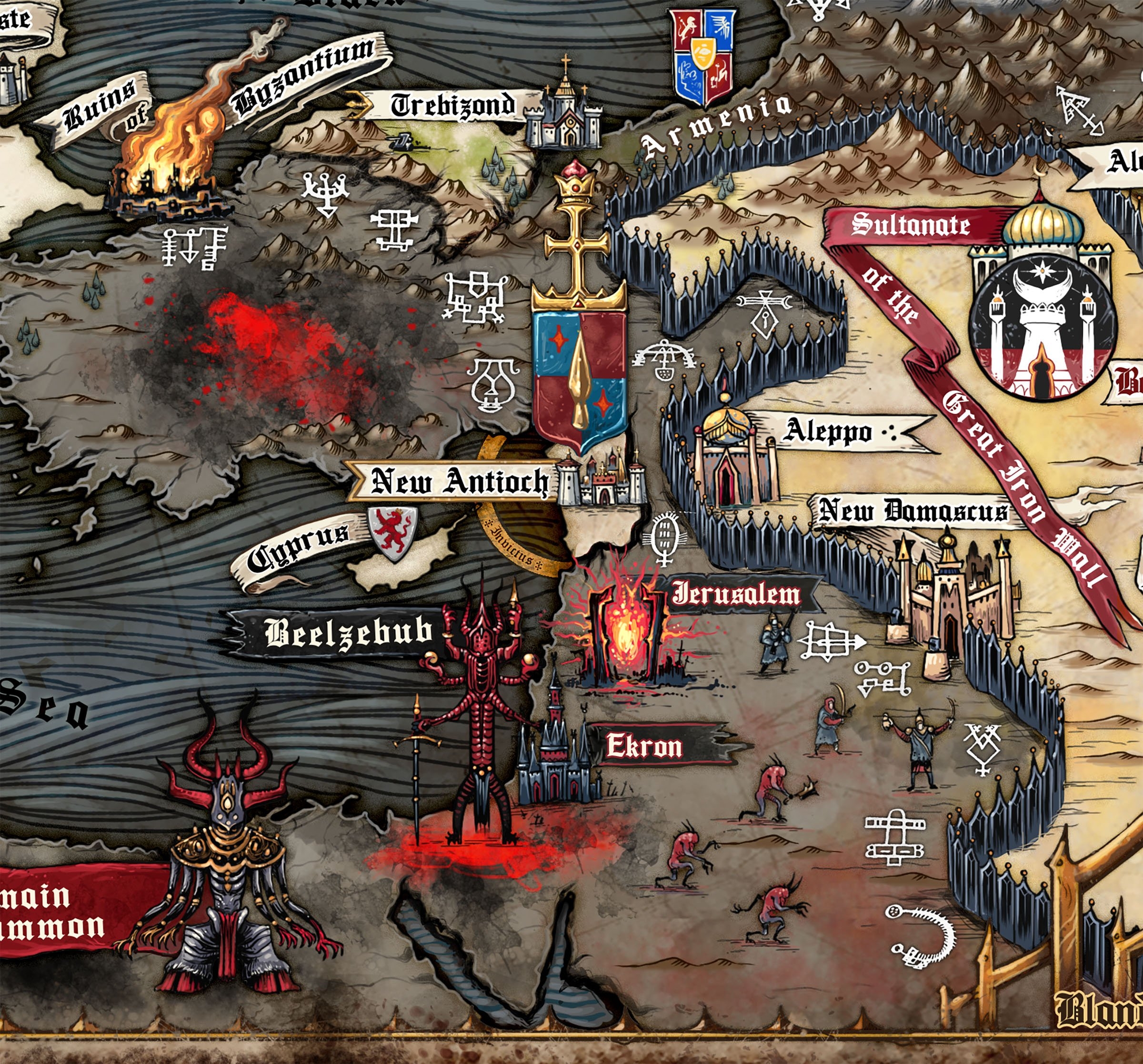 The World Map Of Trench Crusade Jared Blando