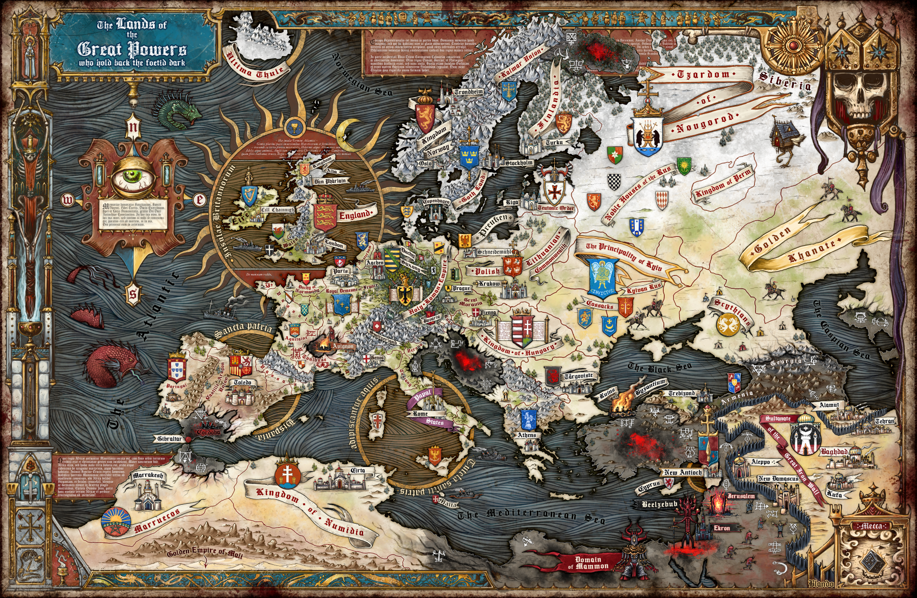 The World Map Of Trench Crusade Jared Blando