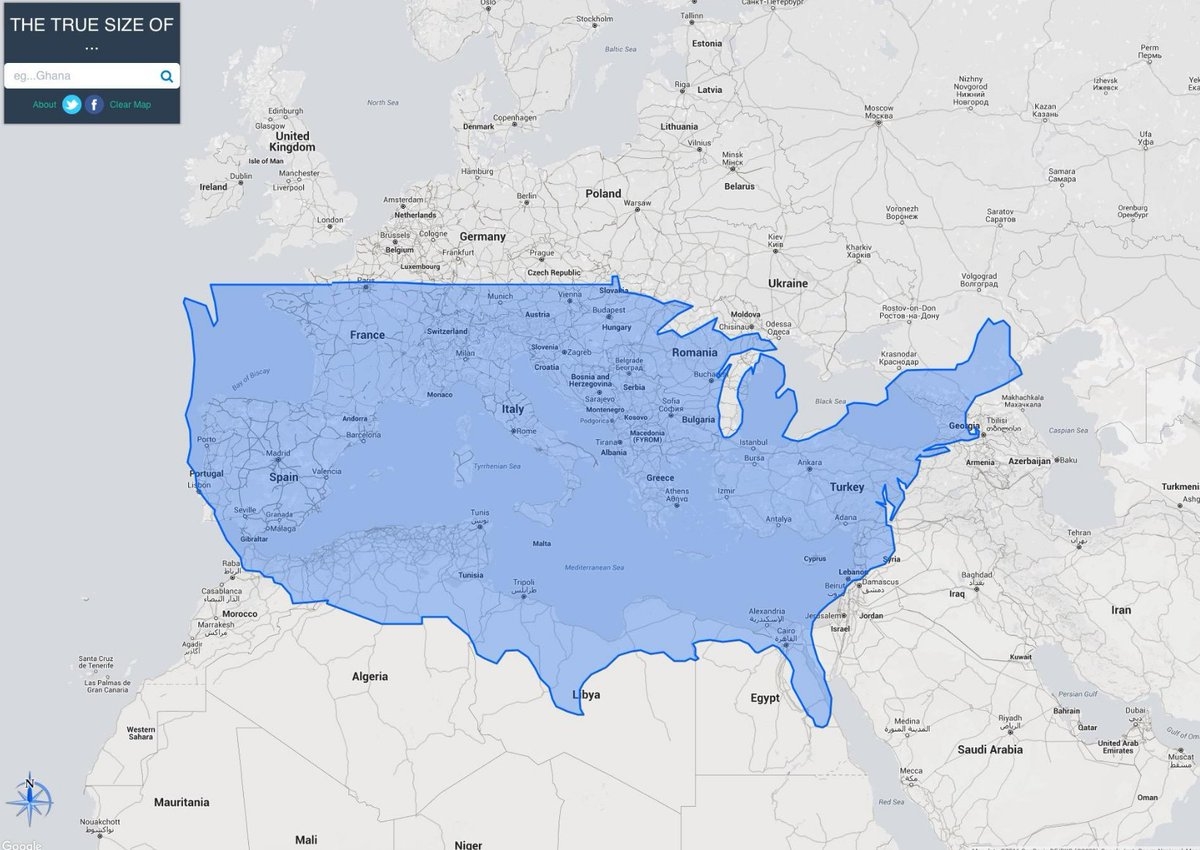 This Map Of The United States Overlaid At The Correct Latitude Over Europe Africa Middle East Is So Surprising To Me Shocking To See Paris At Northern Border Of US Florida Over Egypt What