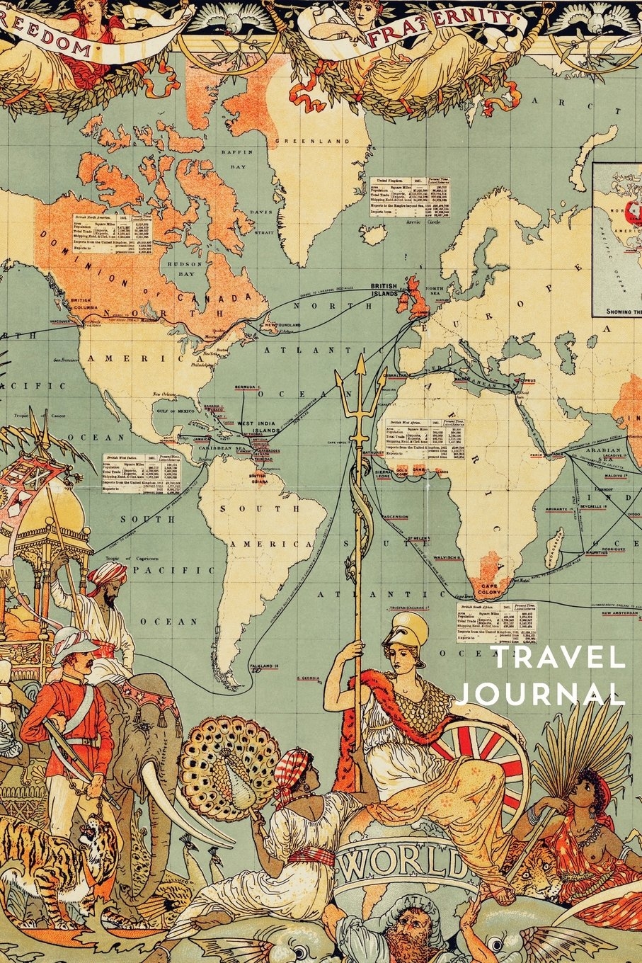 Travel Journal World Map Vintage Notebook Diary Lined Pages For Your Trips Gift Wanderlust Journals Wanderlust Journals 9781540369253 Amazon Books