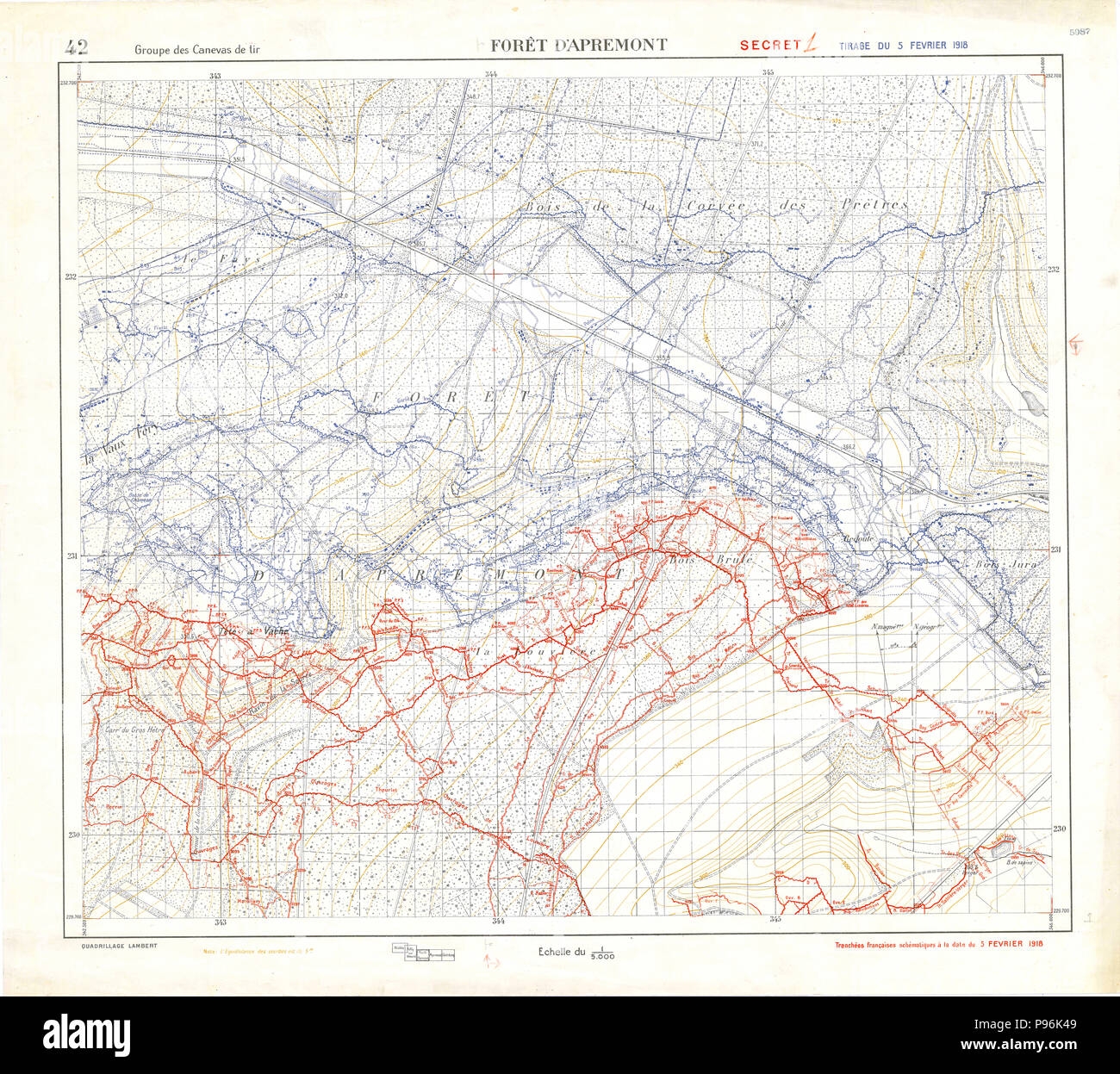 first world war trench maps