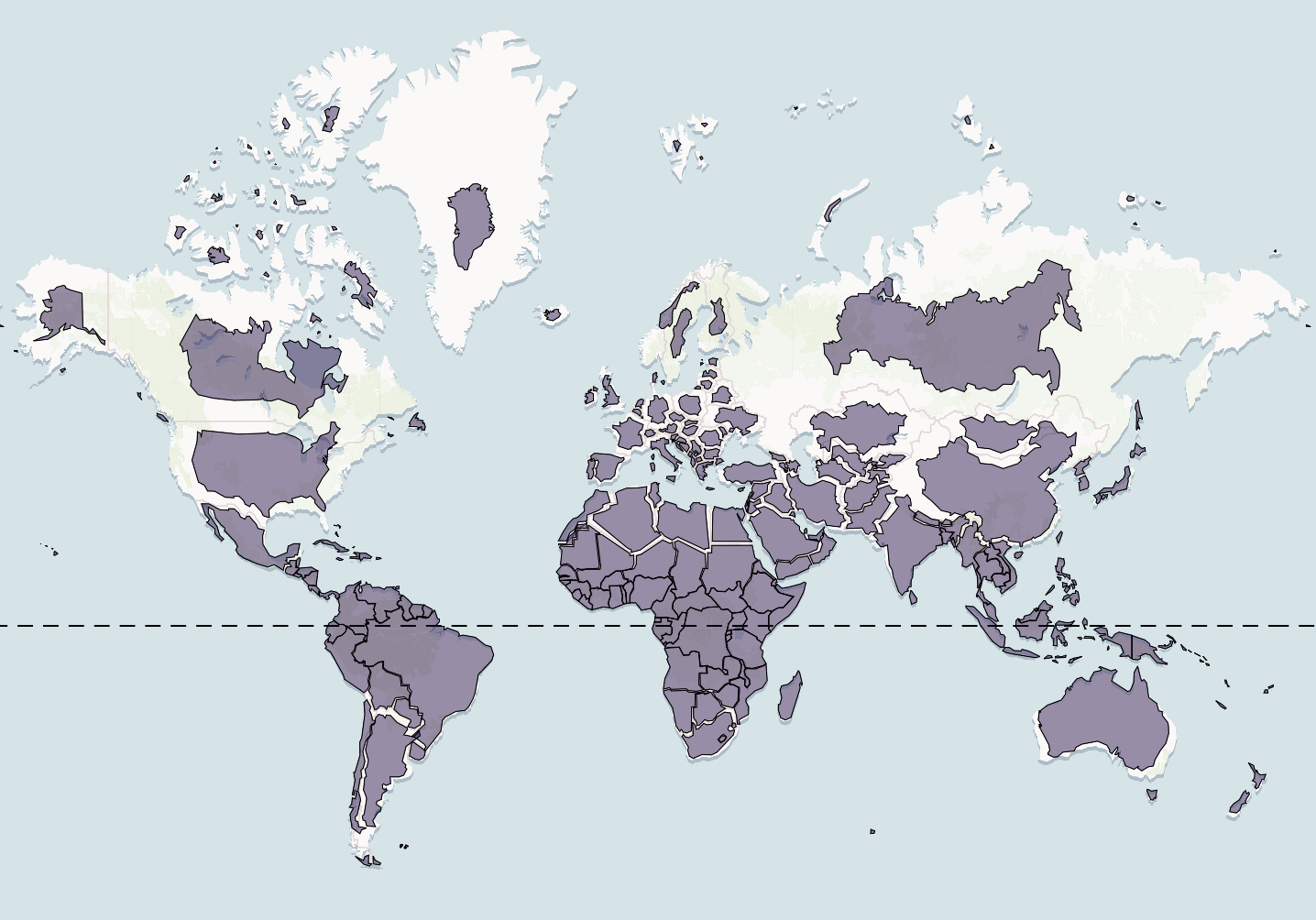 True Size Of Countries
