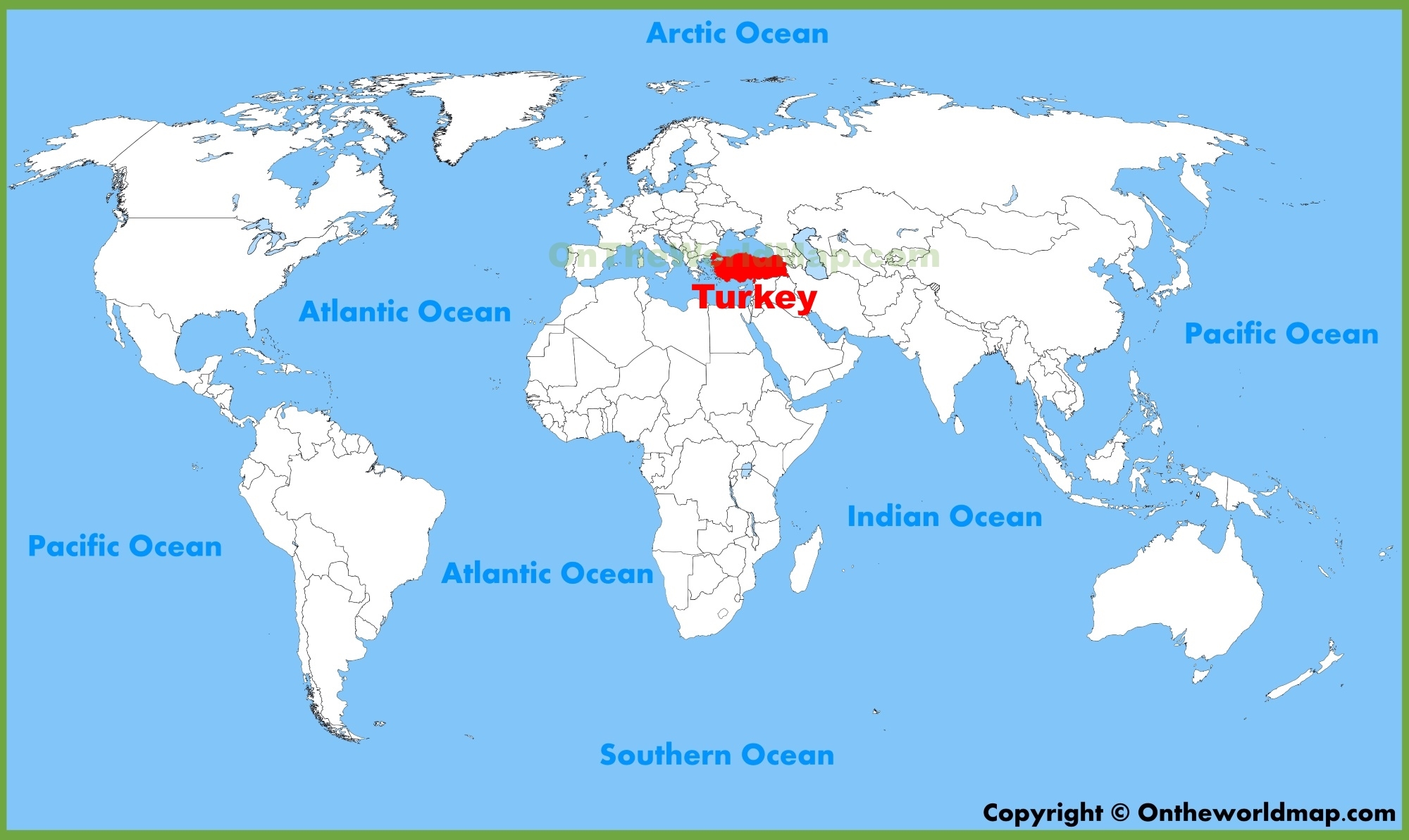 Turkey Location On The World Map Ontheworldmap
