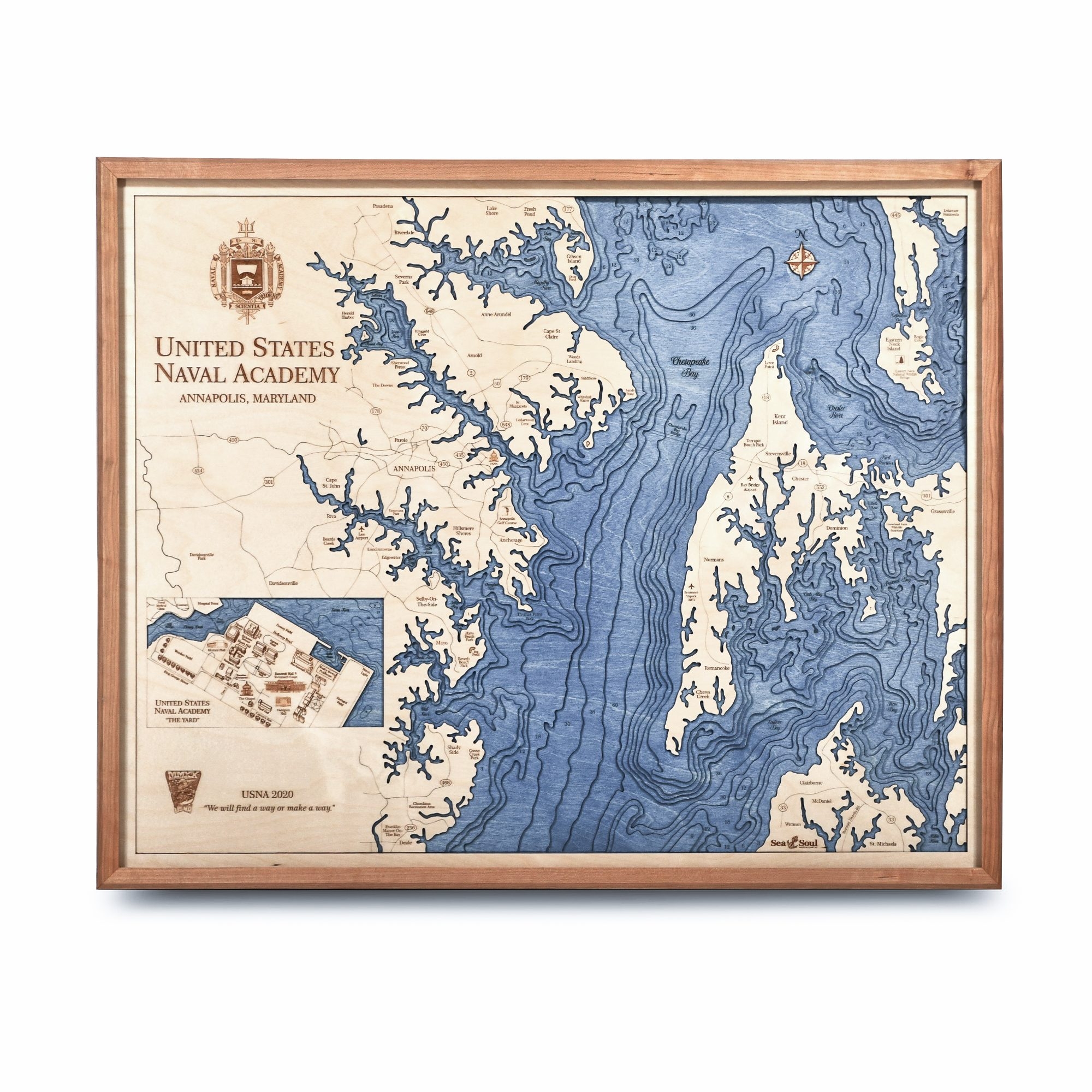 U S Naval Academy Wall Art 24x30 9 Level Sea And Soul Charts U S Naval Academy Wall Art 24x30 9 Level Sea And Soul Charts