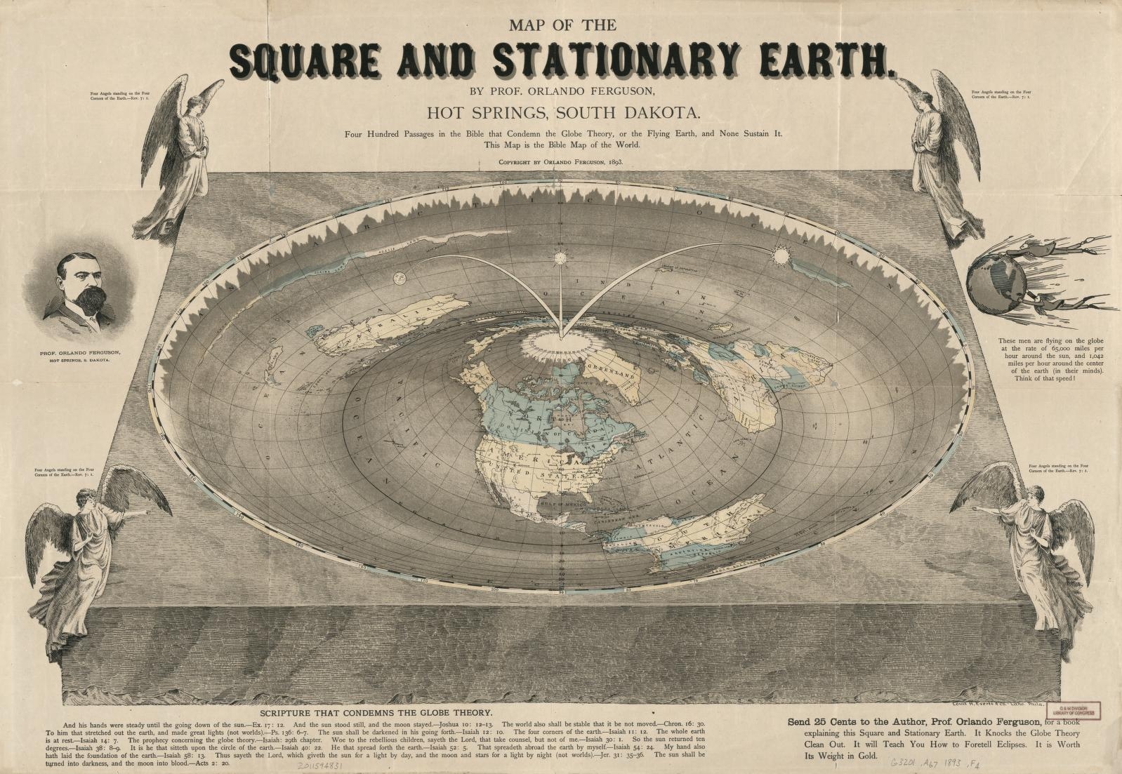 picture of world map flat