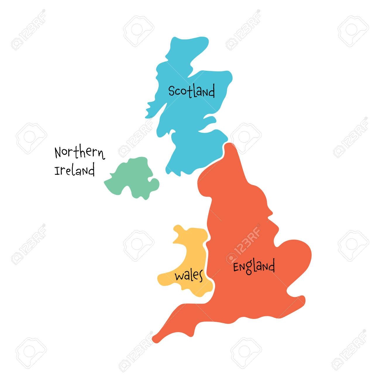 blank map of uk