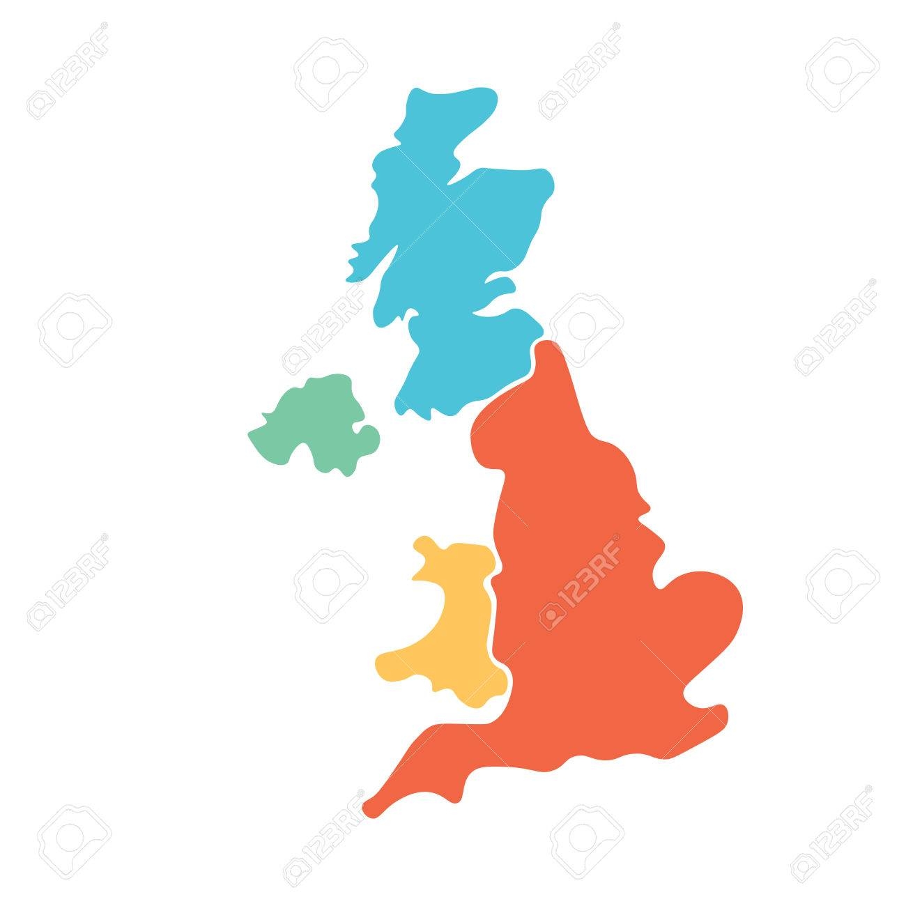 map uk blank