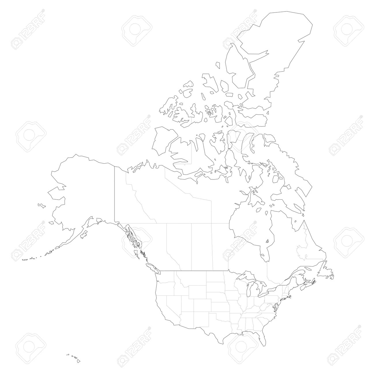 us and canada blank map us and canada blank map