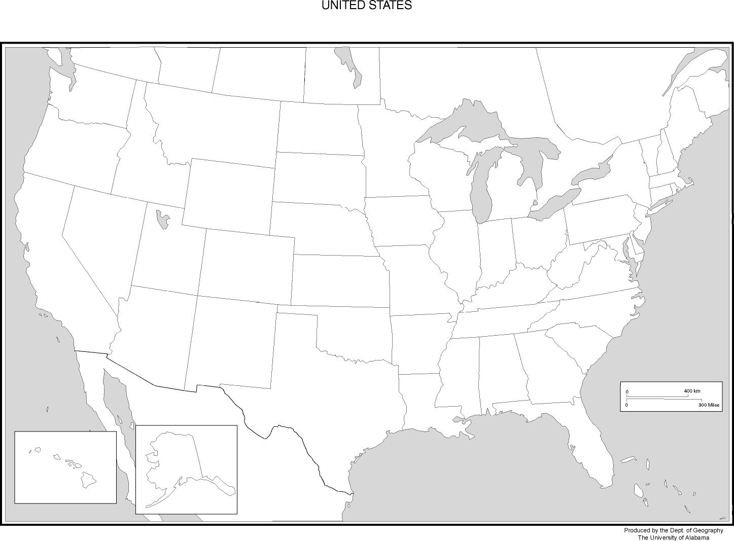 United States Blank Map