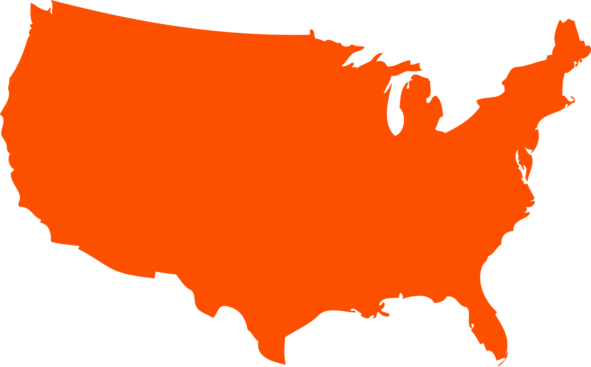 map of the united states clipart