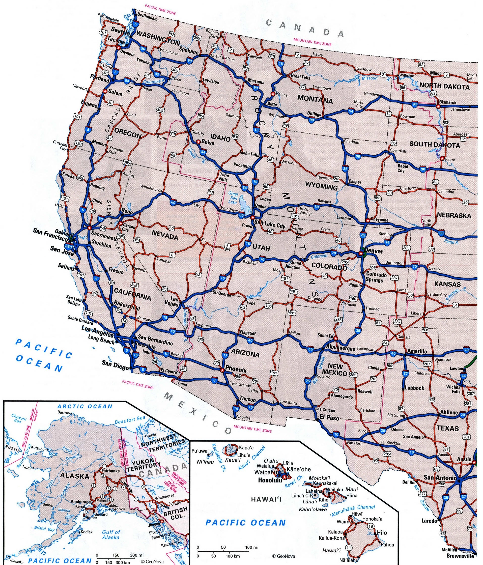 United States Detailed Roads Map Detailed Map Of The Highways USA With Cities And Road Numbers United States Detailed Roads Map Detailed Map Of The Highways USA With Cities And Road Numbers
