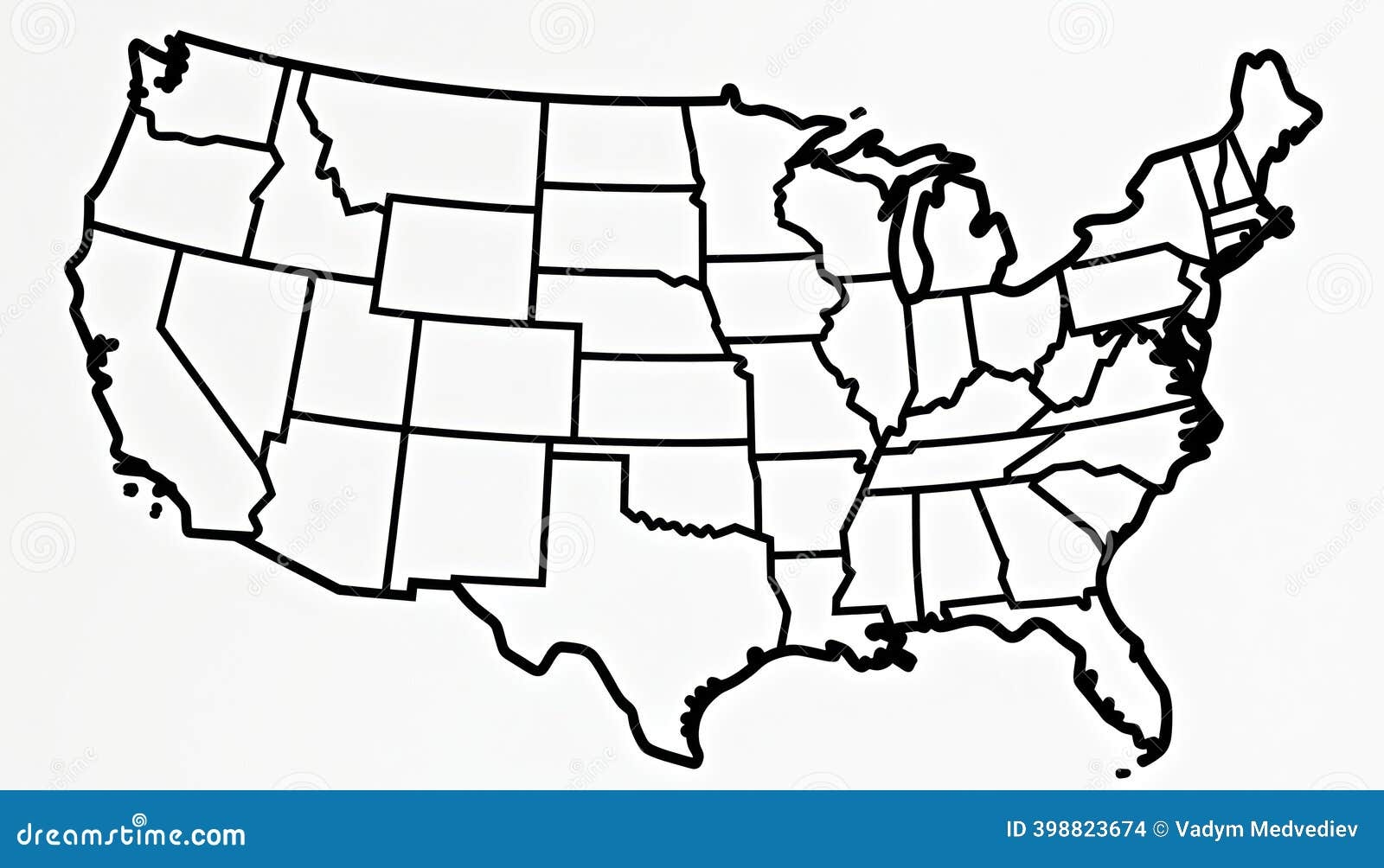 blank map of united states