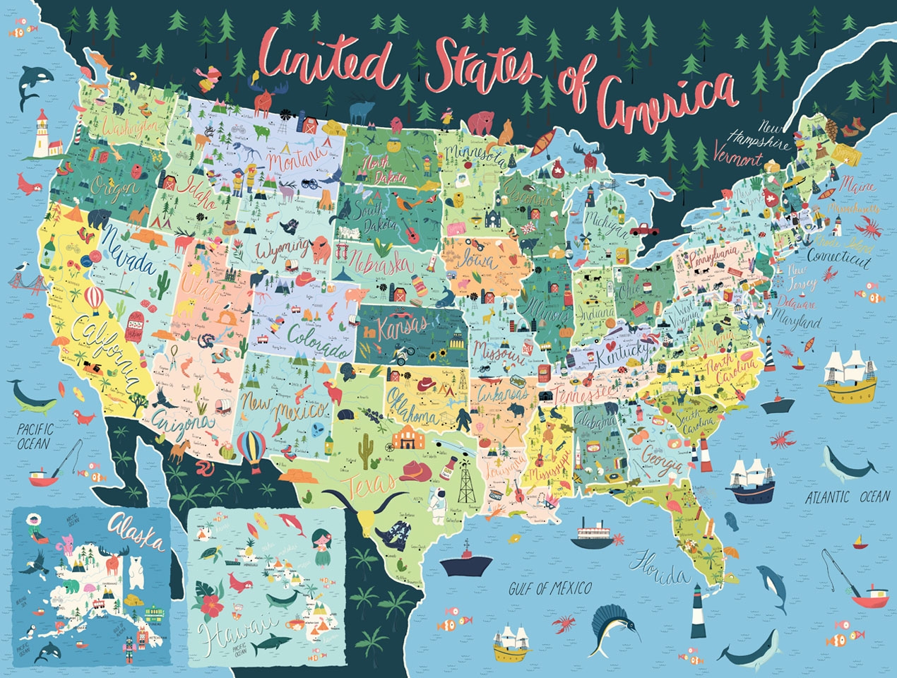 United States Map Jigsaw Puzzles